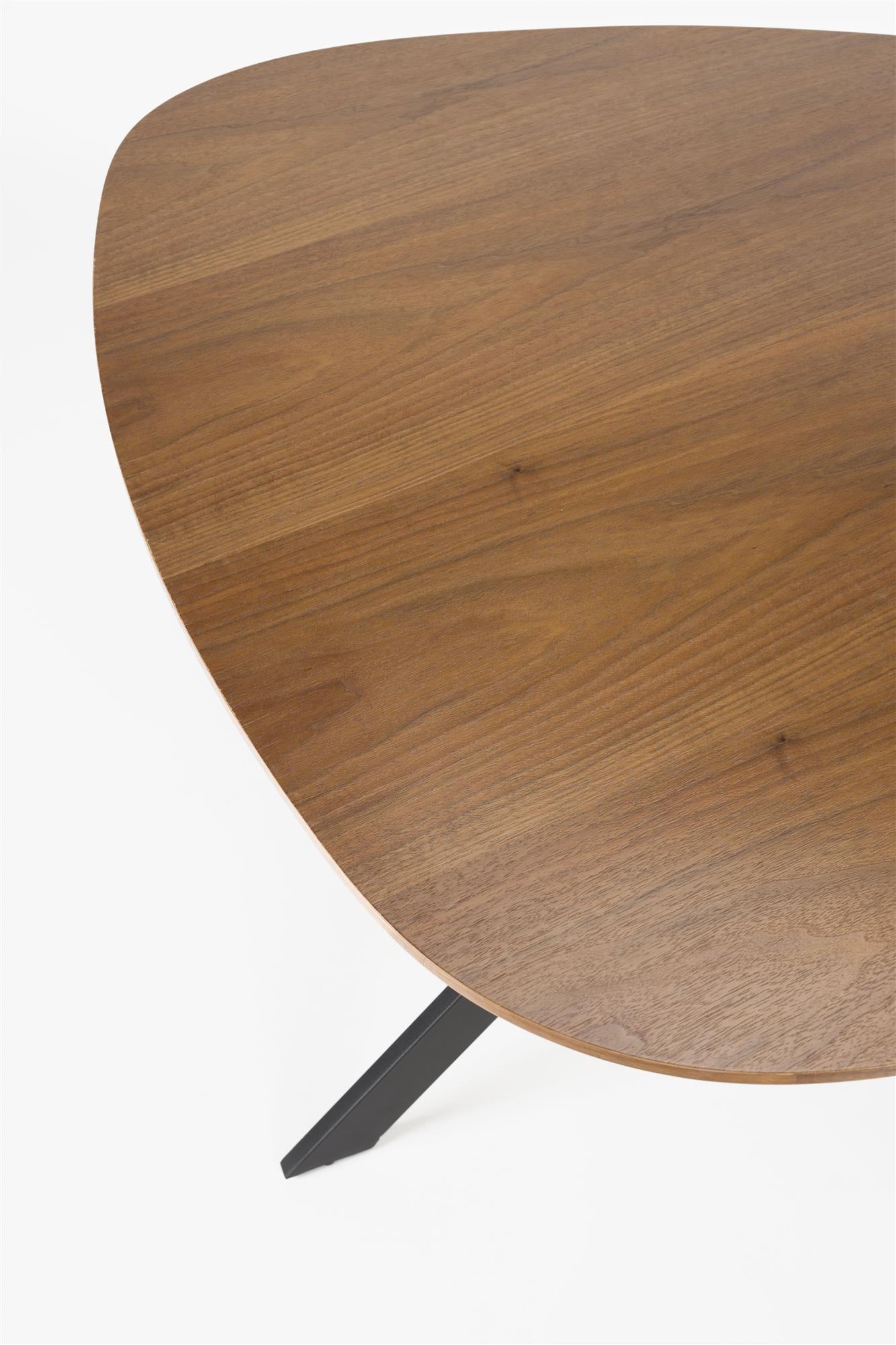 Tafel CHASE ORGANIC bruin met zwarte basis