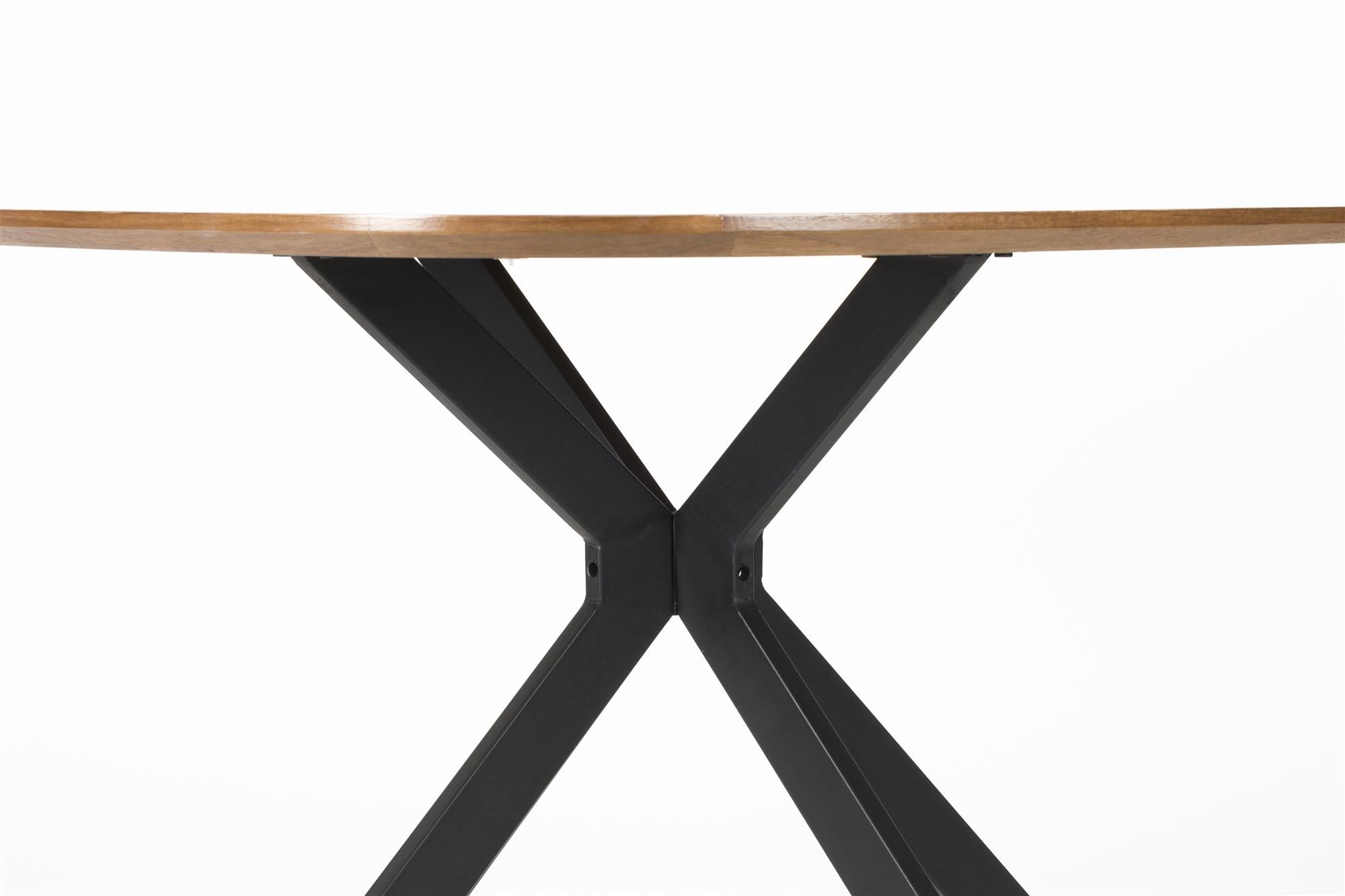 Tafel CHASE ORGANIC bruin met zwarte basis