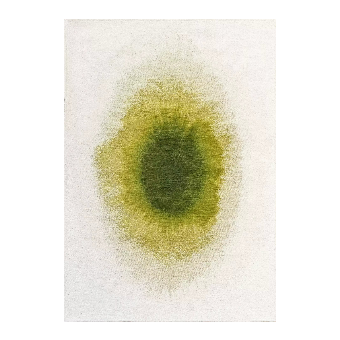 Teppich DROP weiß mit grünem