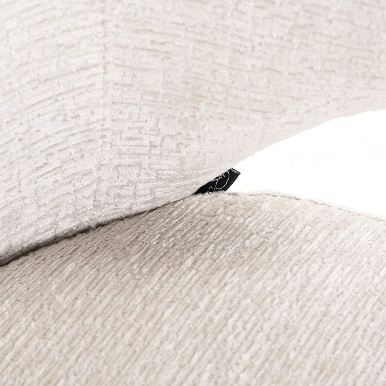 Draaistoel MILLY wit met zwarte basis