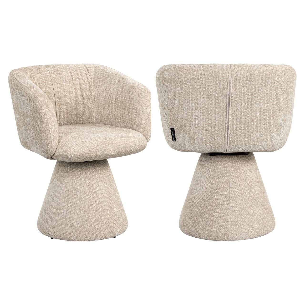 MADELINE swivel chair beige