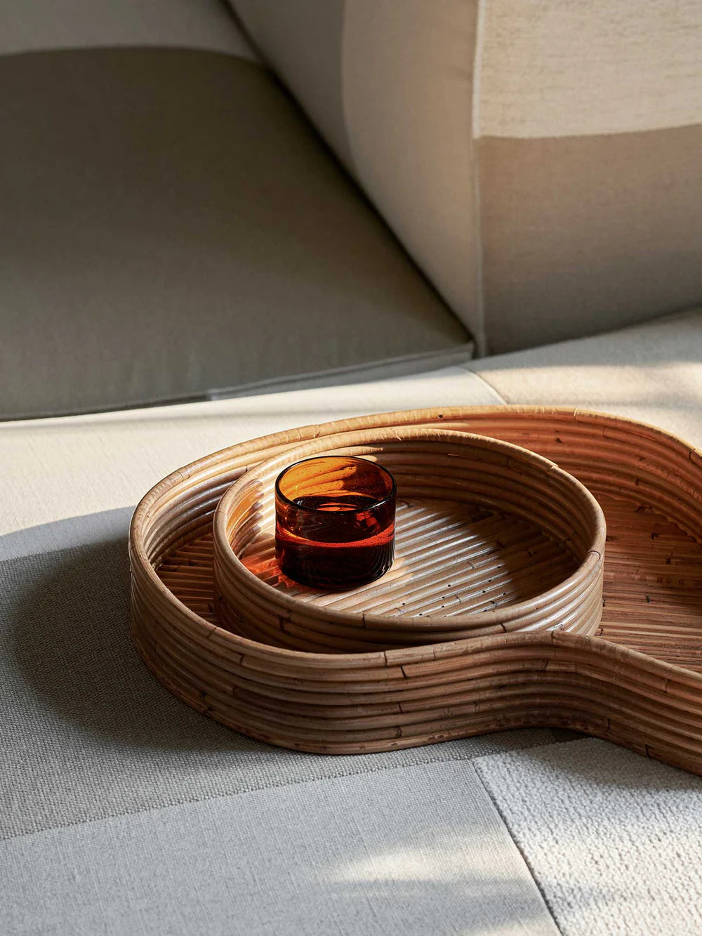 ISOLA Rattan-Tablett-Set