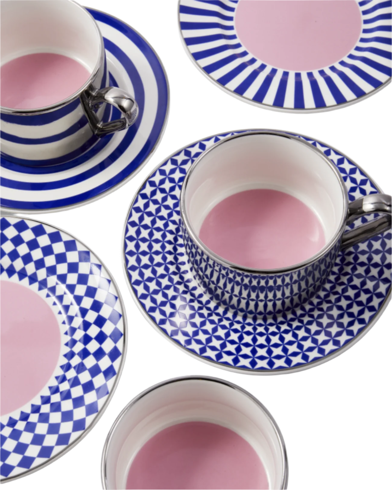Set van koffiekopjes AUNTY COFFEE CUPS donkerblauw