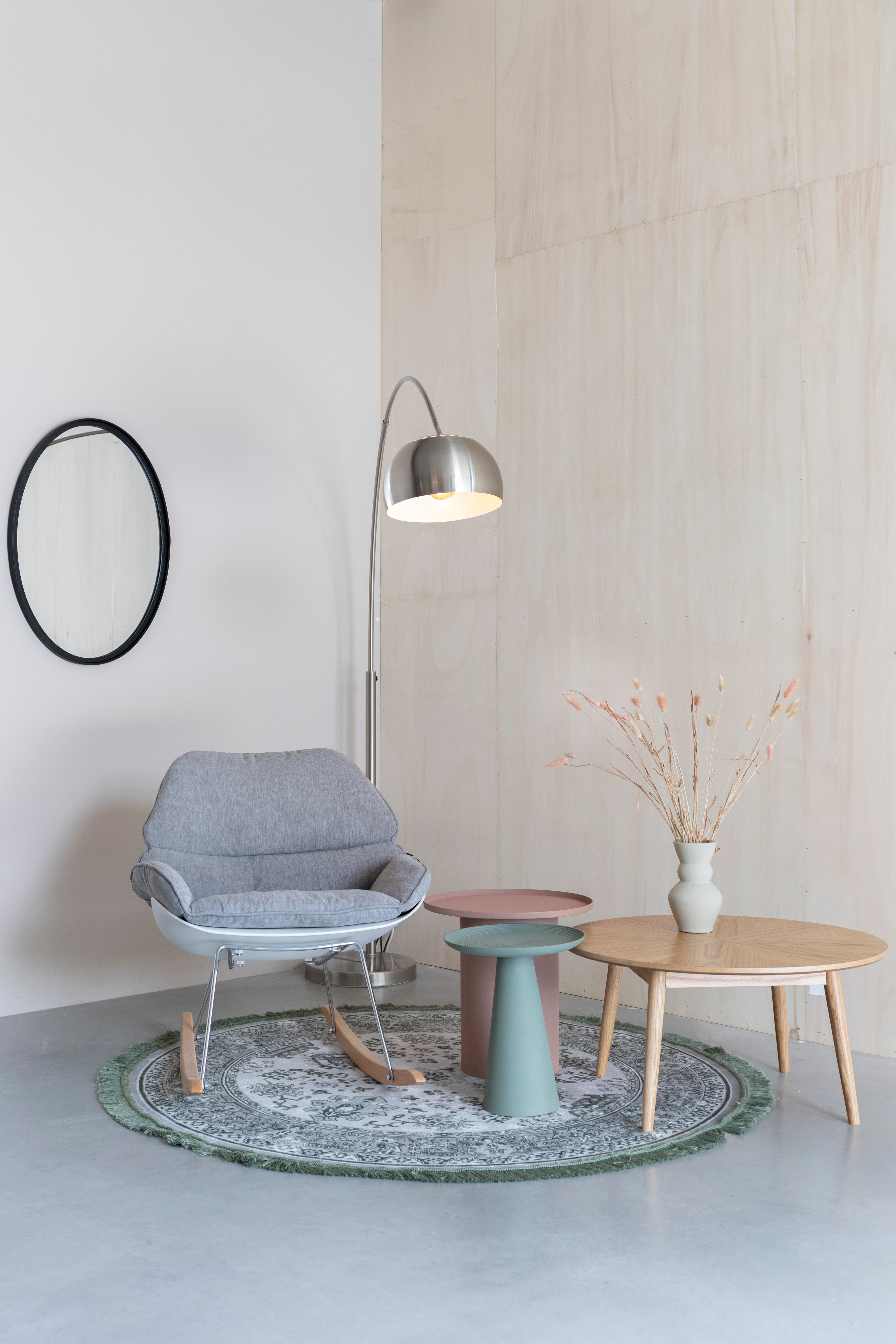 Bijzettafel RINGAR vuilroze