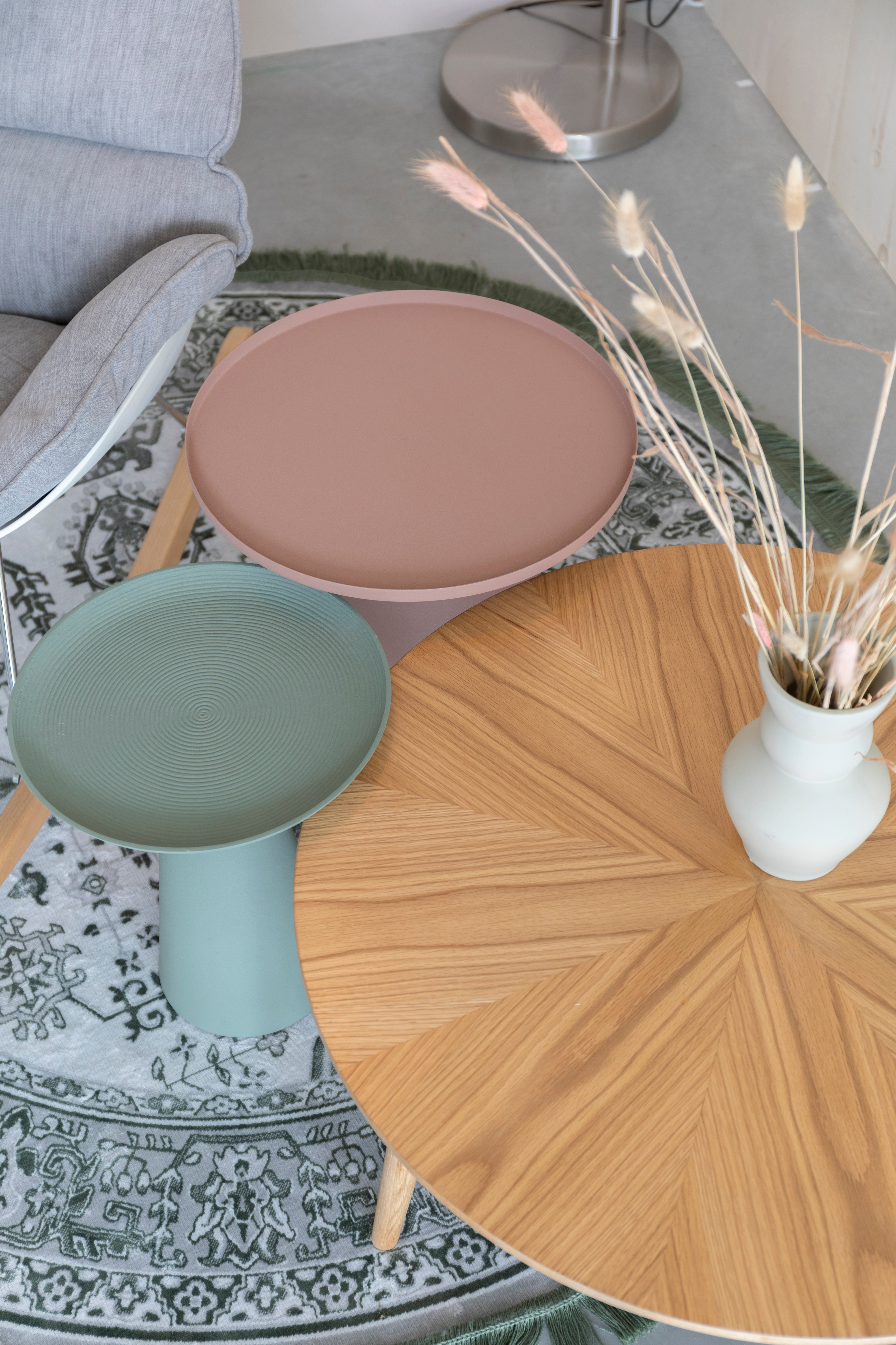 Bijzettafel RINGAR vuilroze