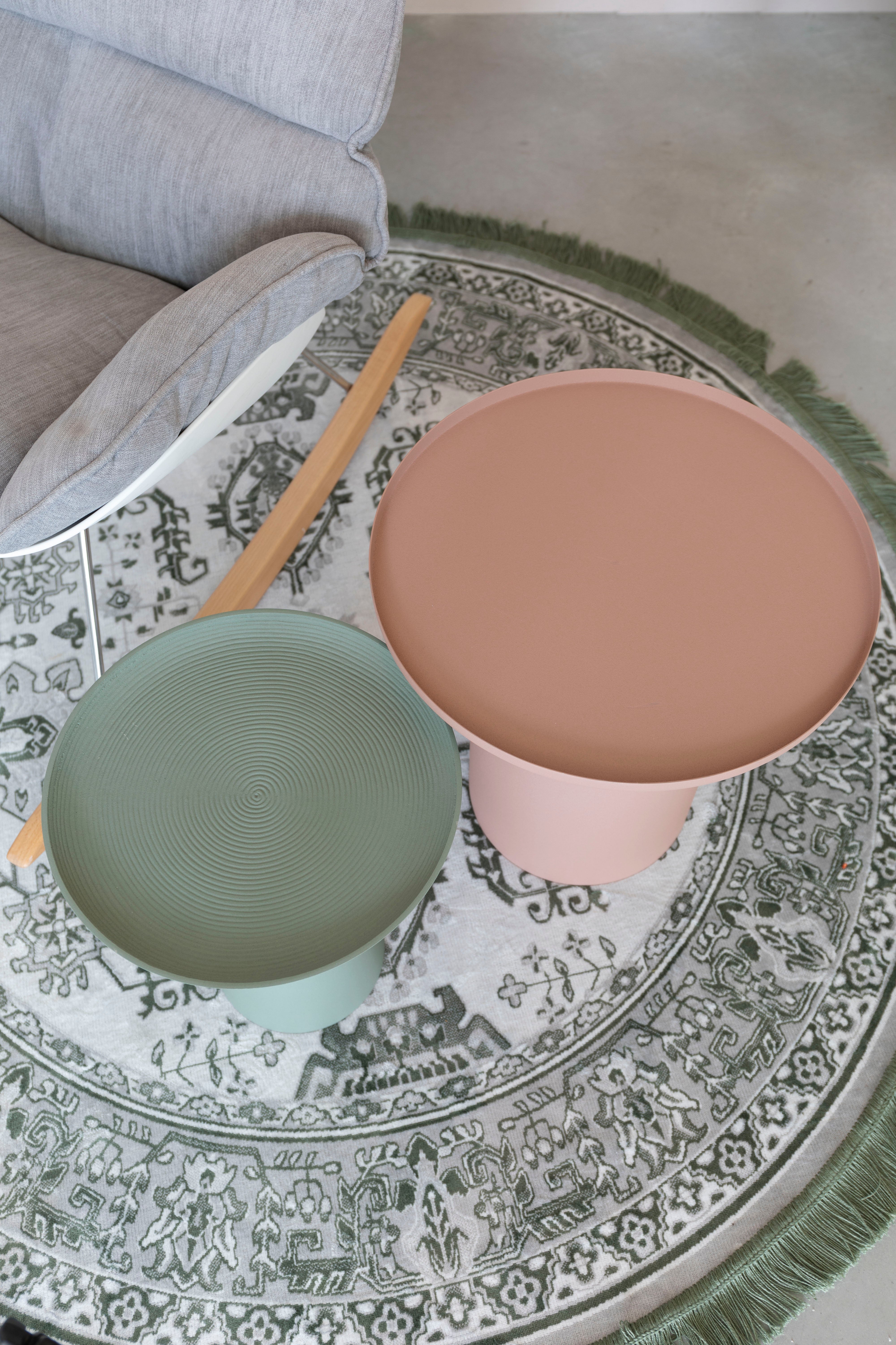 Bijzettafel RINGAR vuilroze