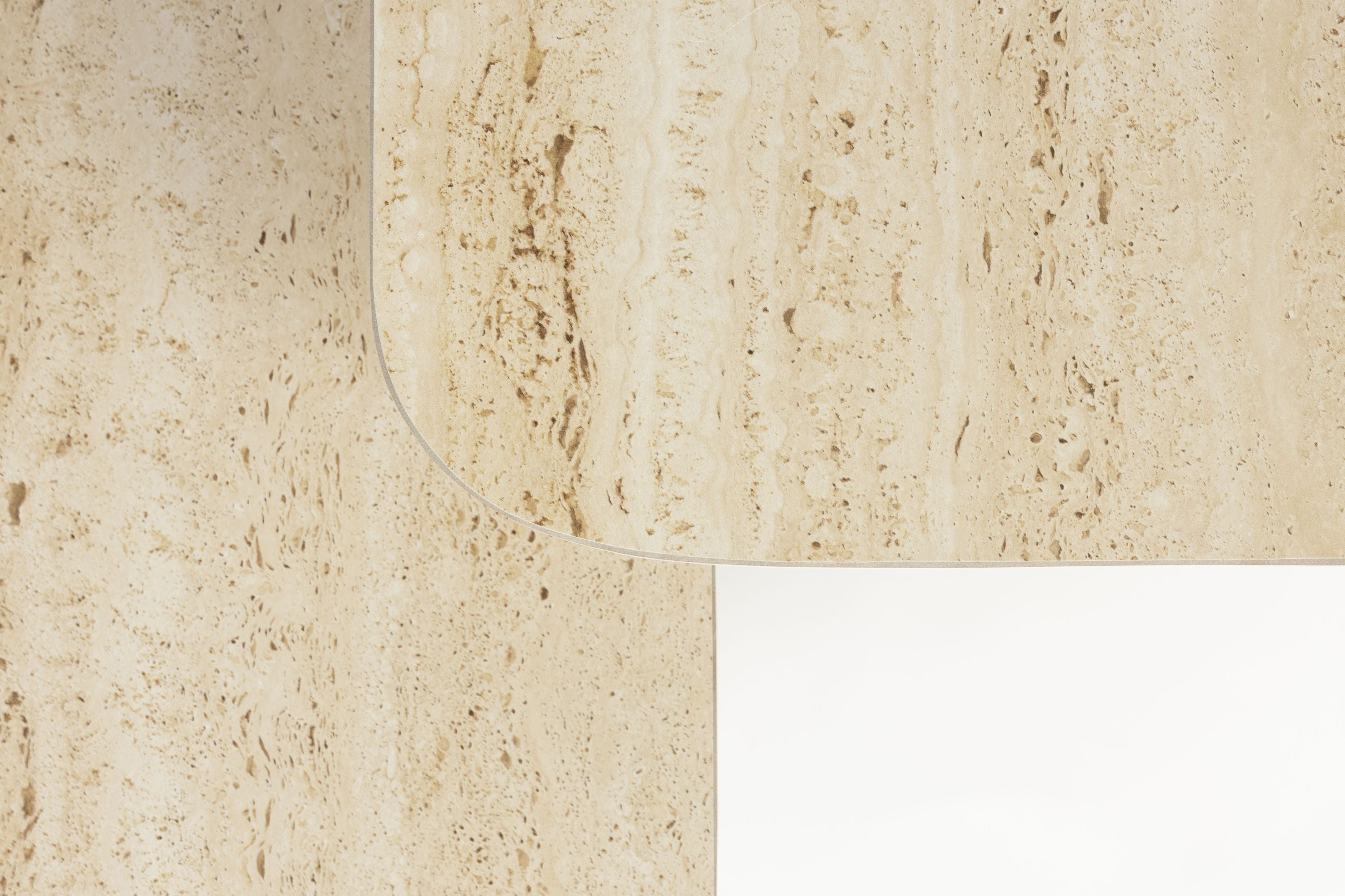 Set van BARU tafels zwart met beige blad