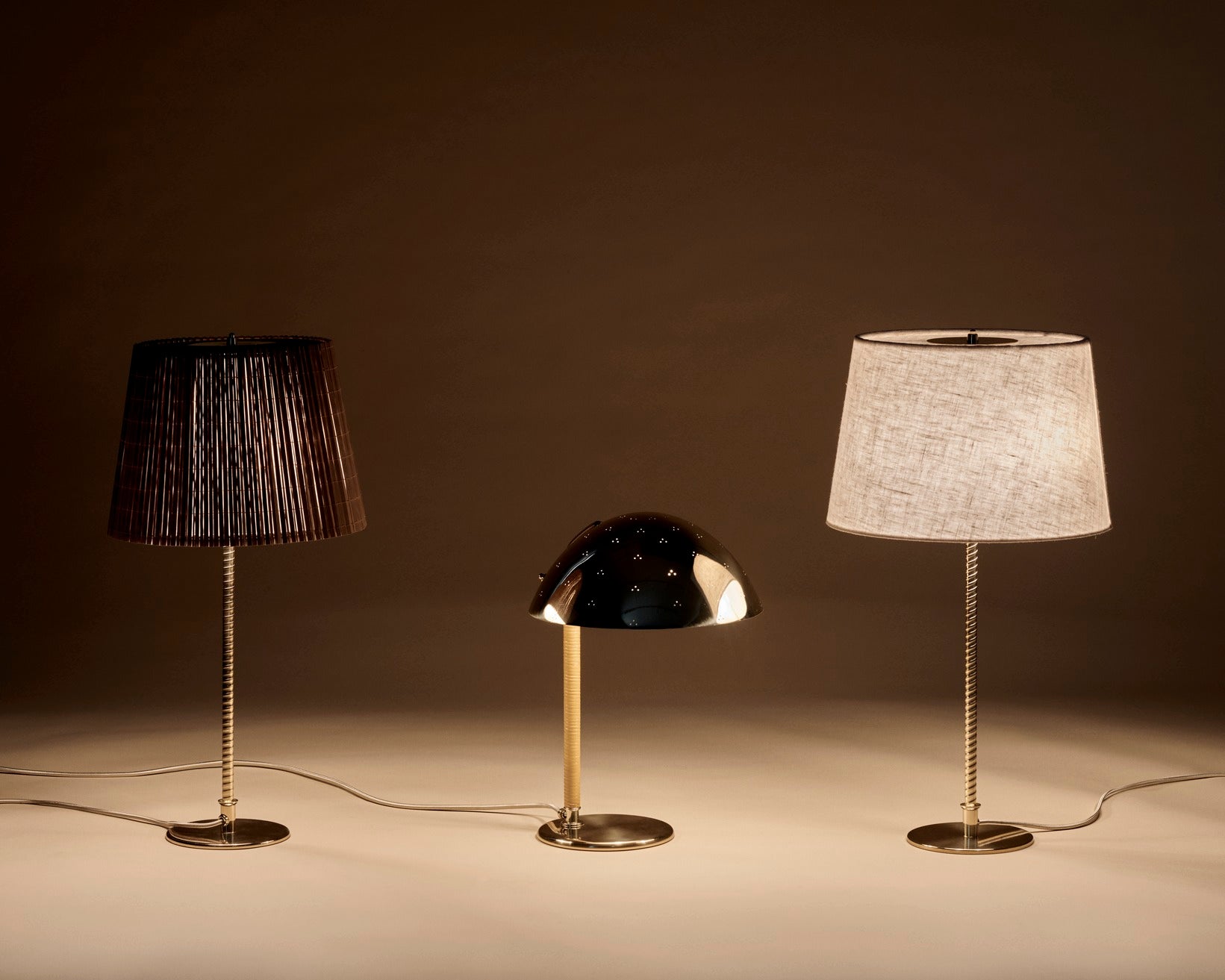 Tischlampe 9209 poliertes Messing