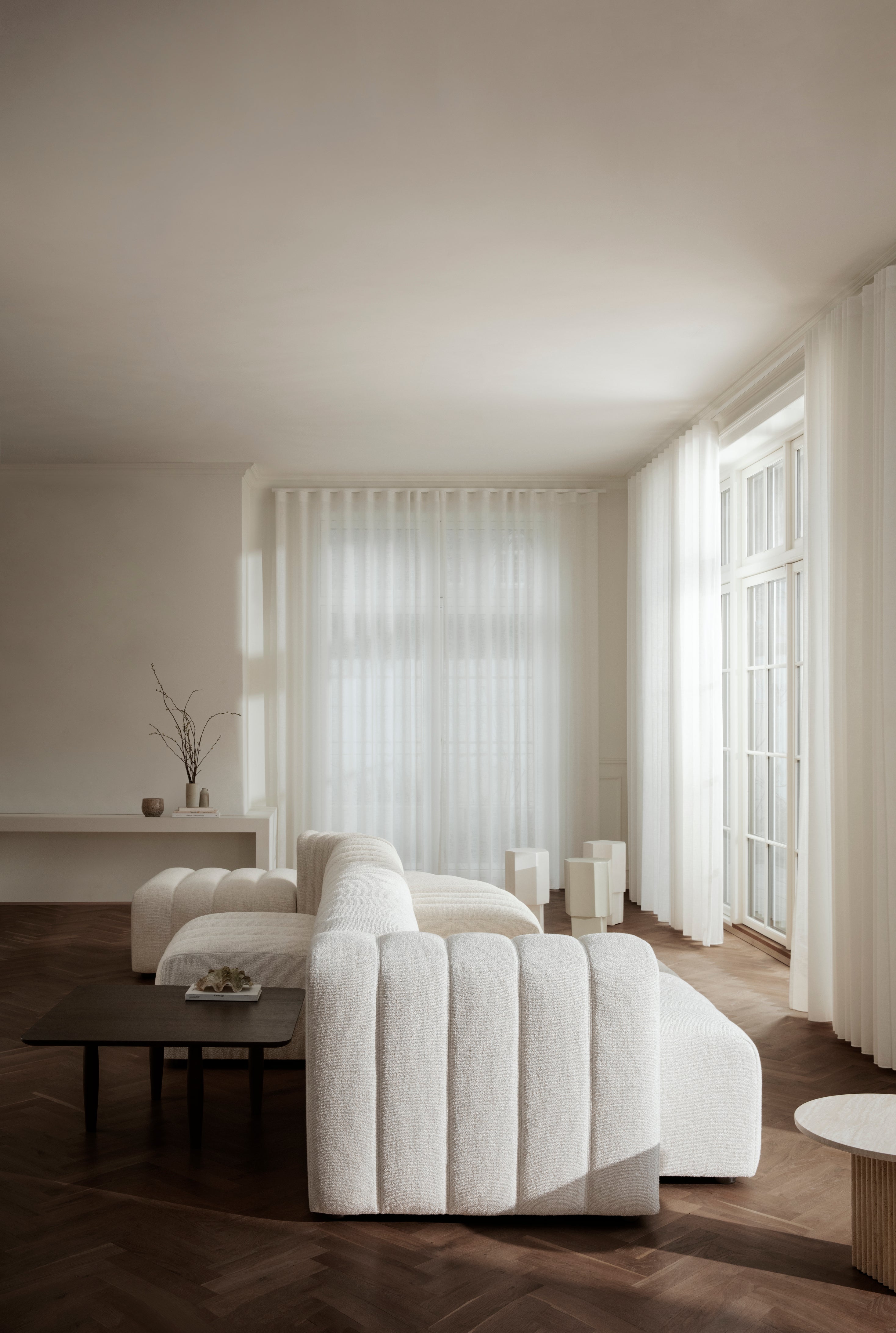 Bijzettafel QUARTZ beige beton