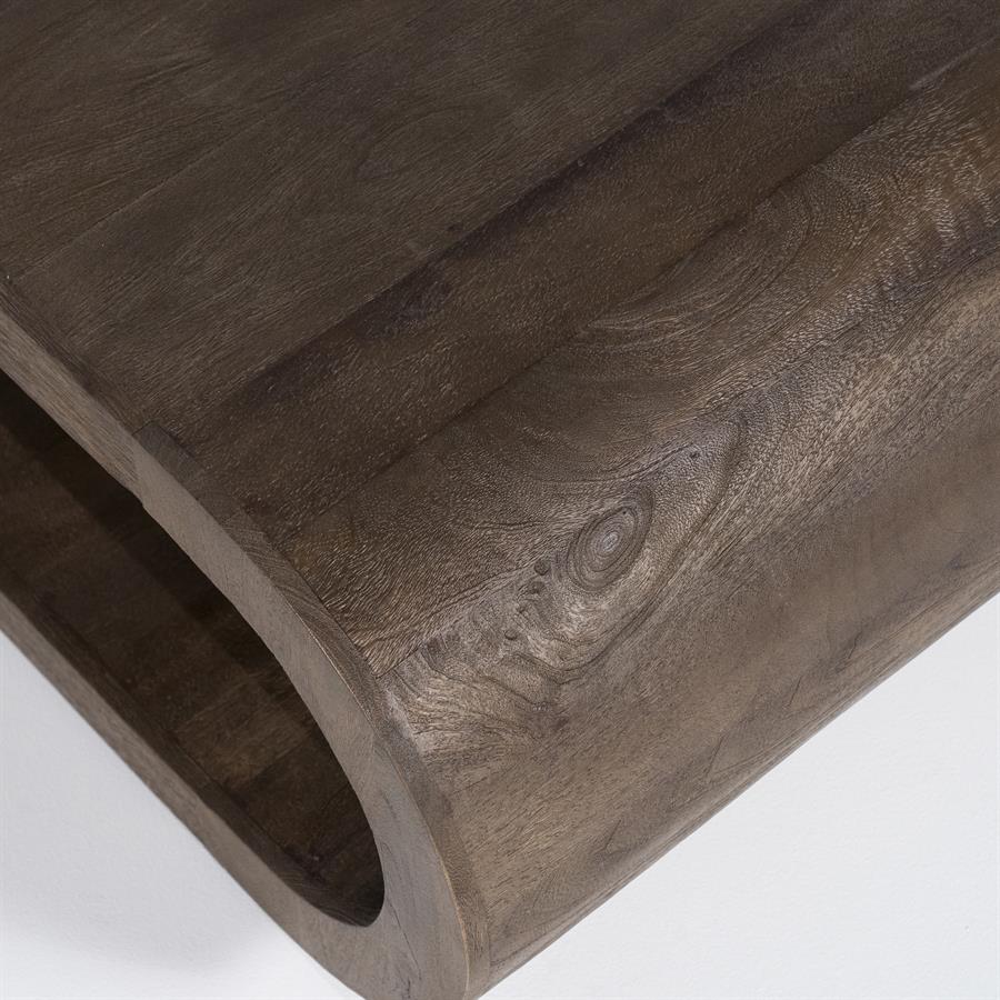 ELORA coffee table dark brown mango wood