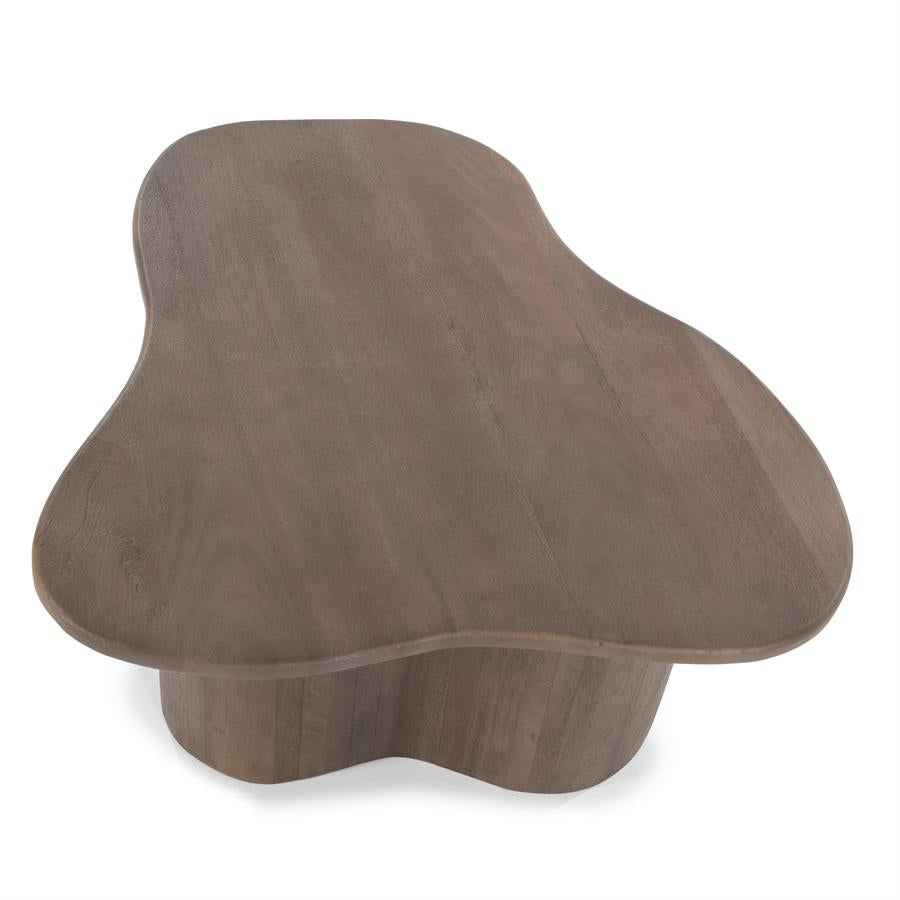 Set von Kaffeetischen FALL aus dunkelbraunem Mangoholz