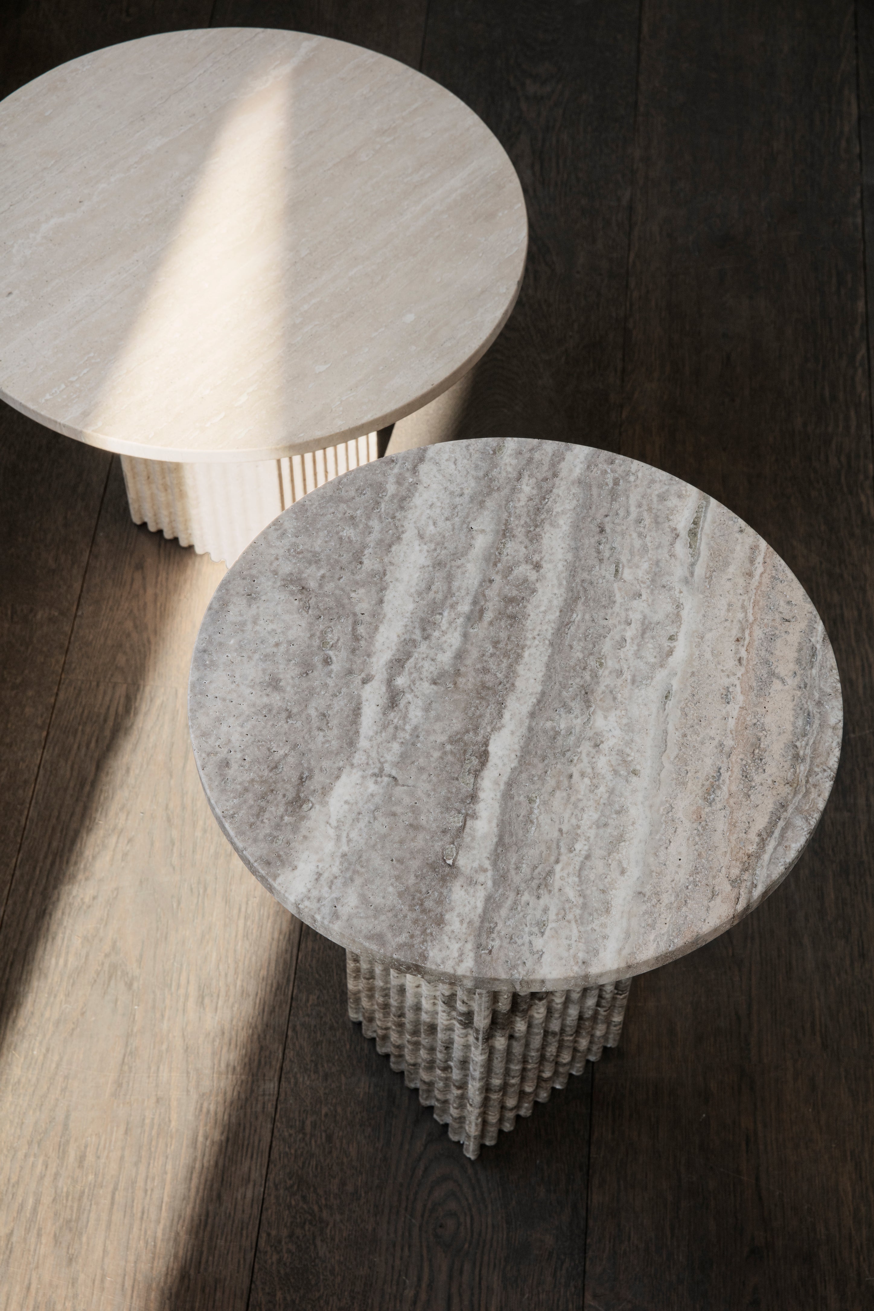 SOHO salontafel grijs travertijn