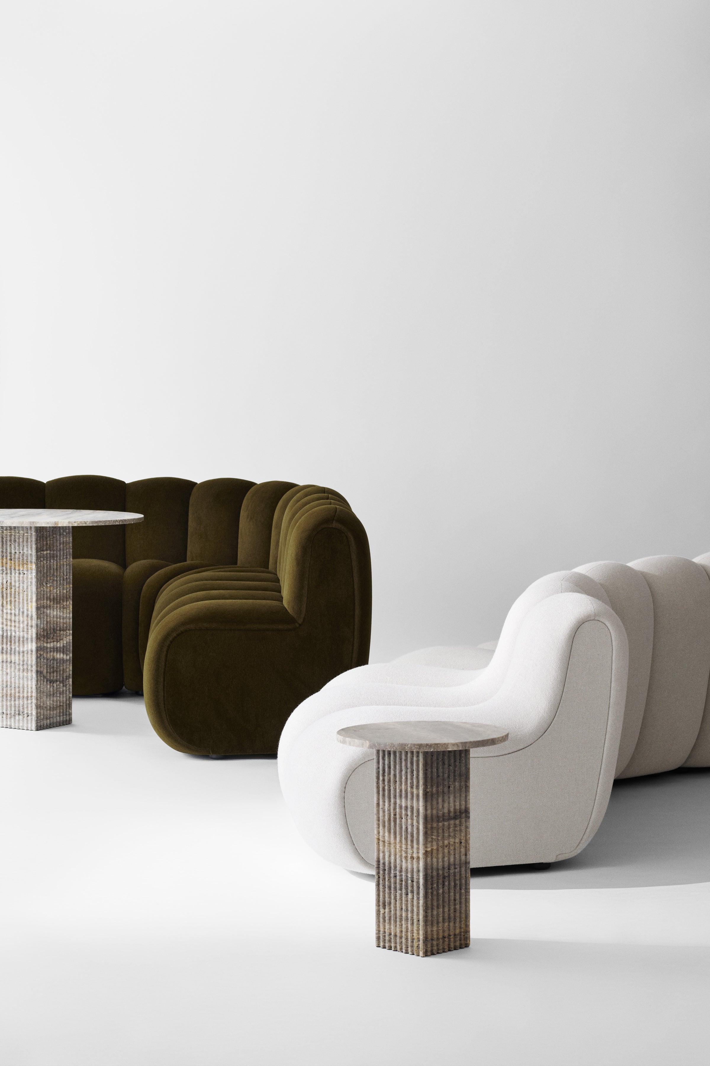 SOHO salontafel grijs travertijn