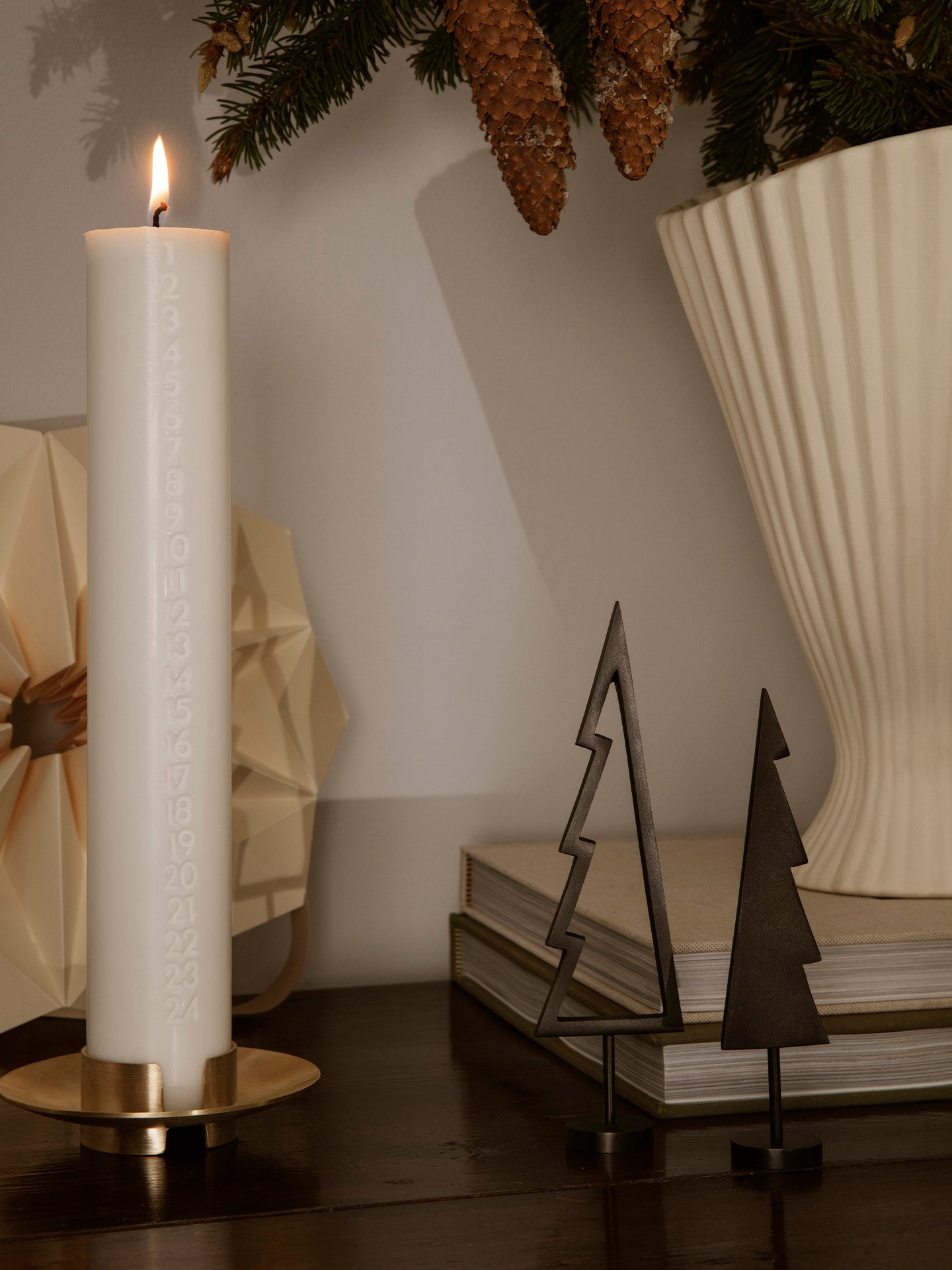 Kerstdecoratie KERSTBOOM zwart messing