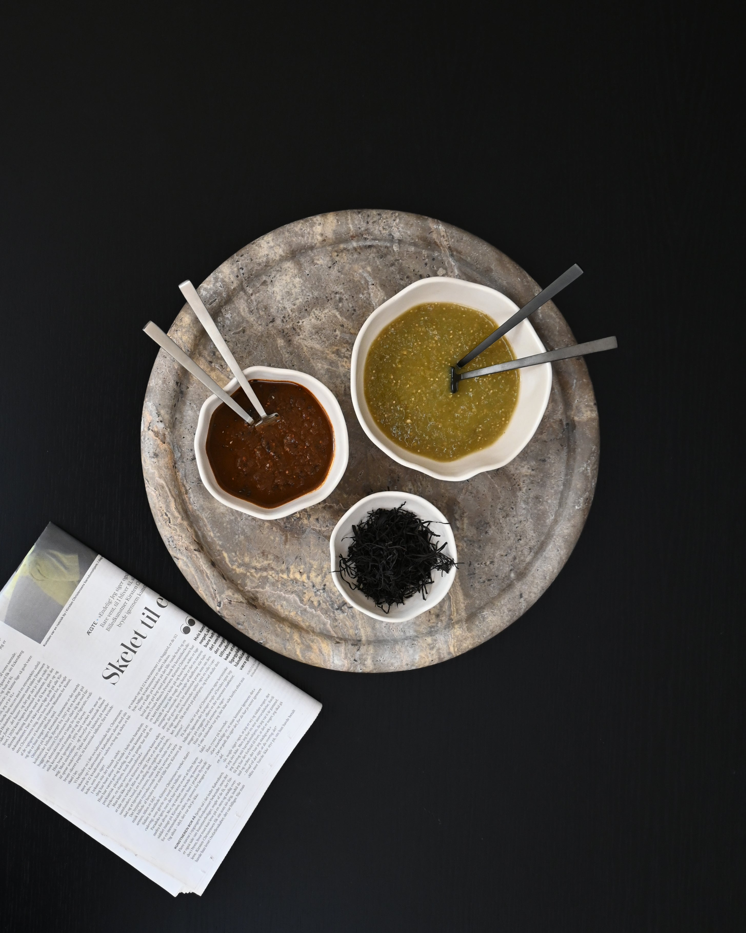 Set von Schalen NATIVE weiße Steinzeug