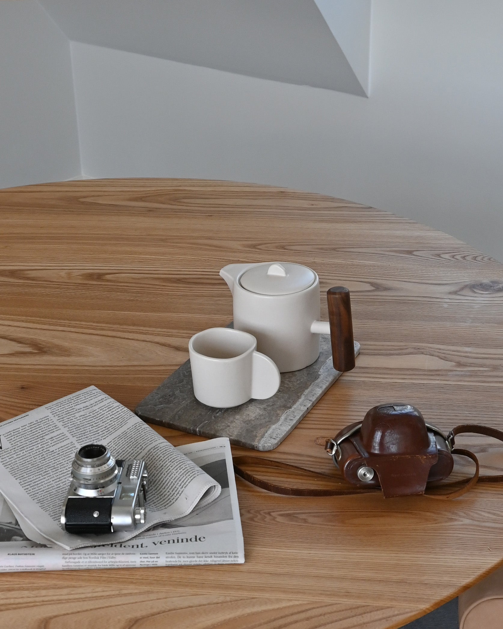 Set van mokken NATIVE witte steengoed