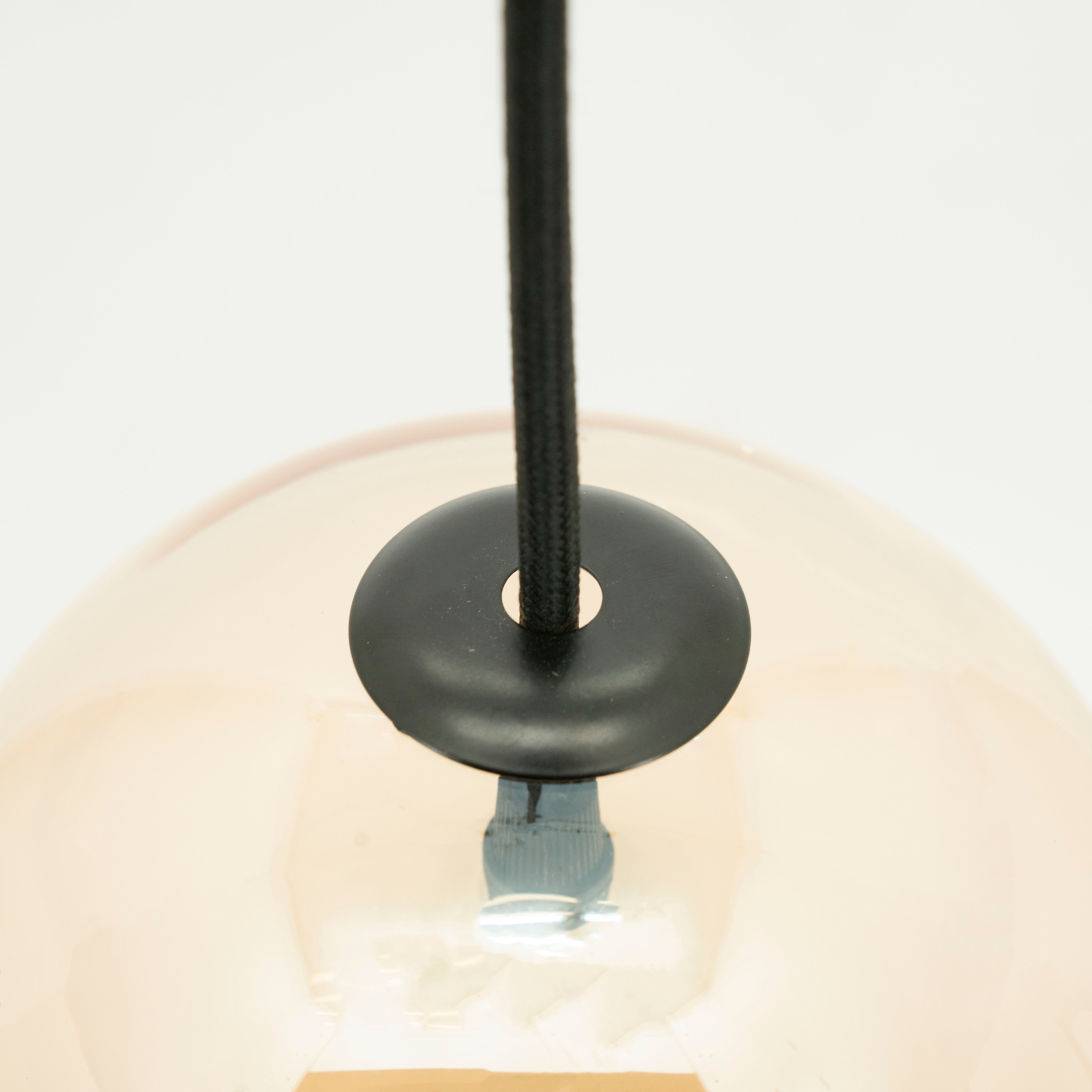 Gouden glazen hanglamp SHONA