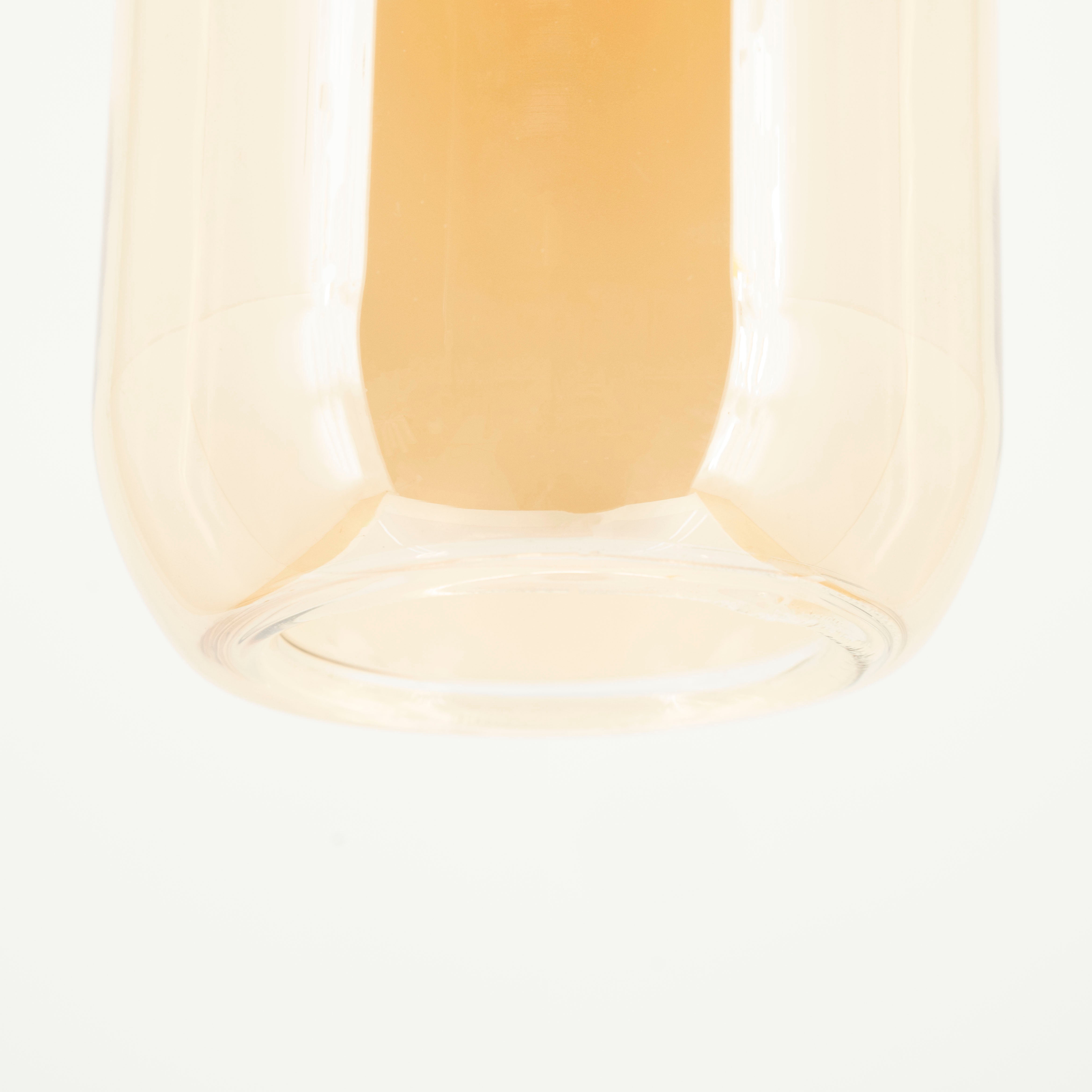Gouden glazen hanglamp SHONA