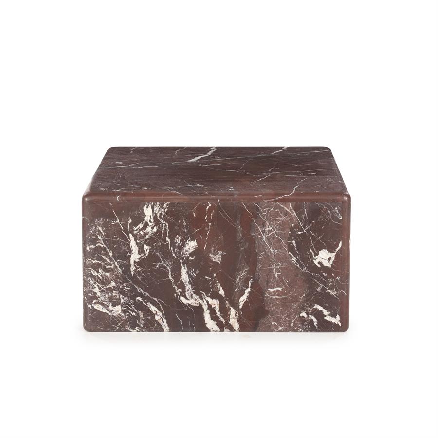 DICE koffietafel bordeaux marmer