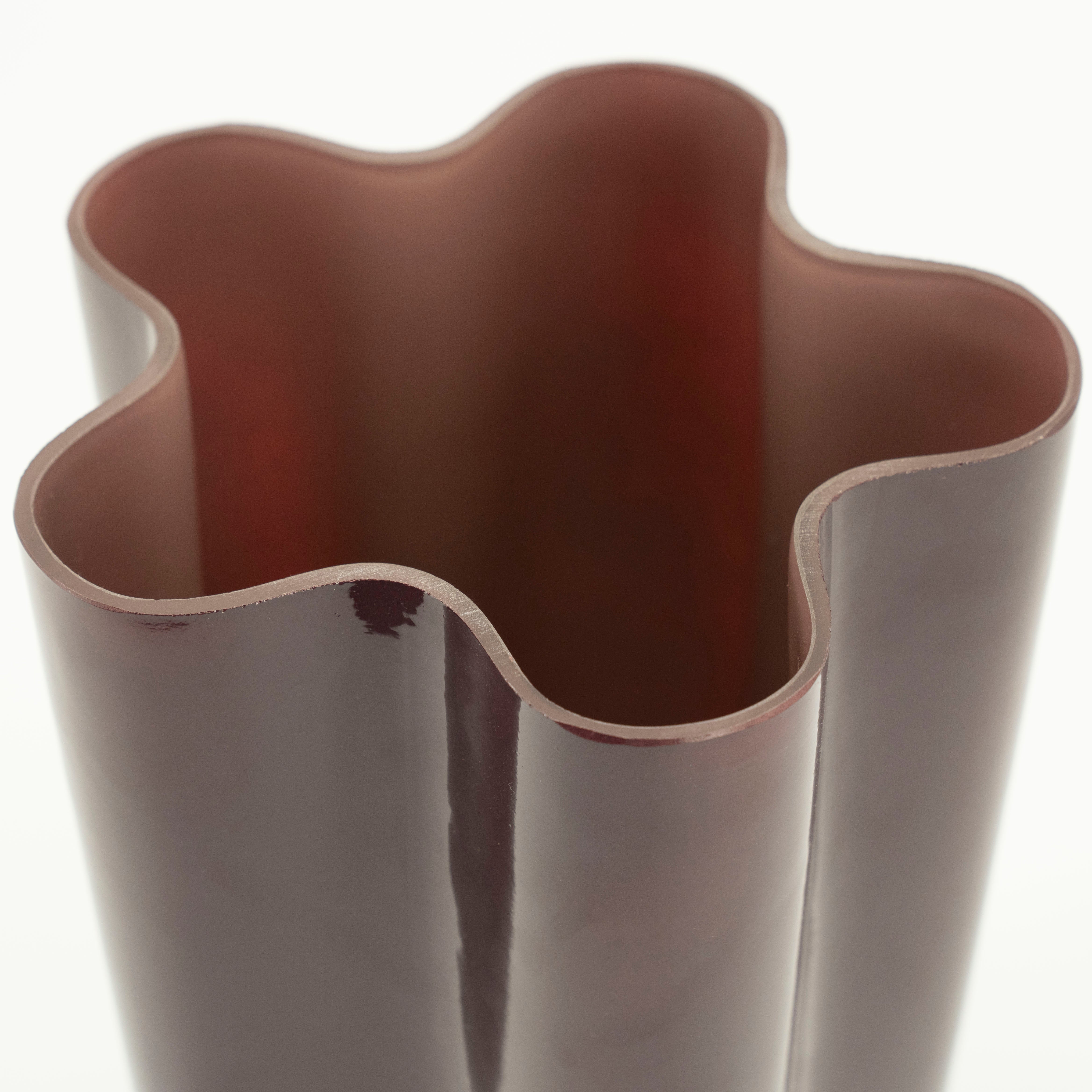 Glasvase FLORI braun