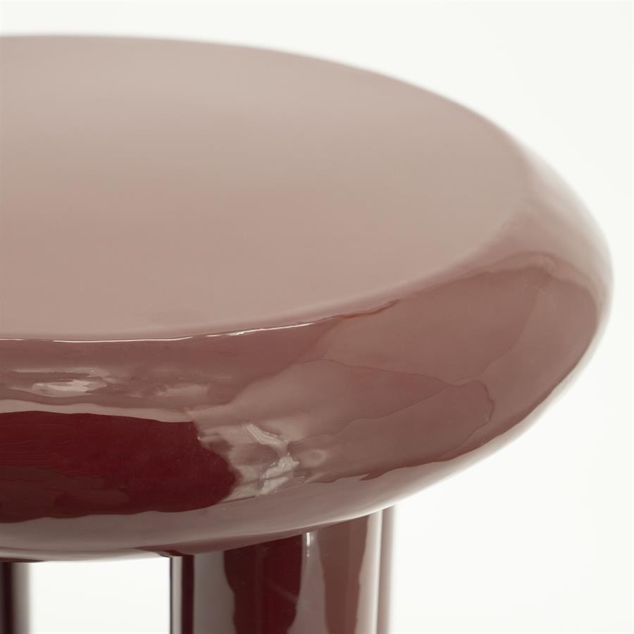 BALLOON burgundy side table