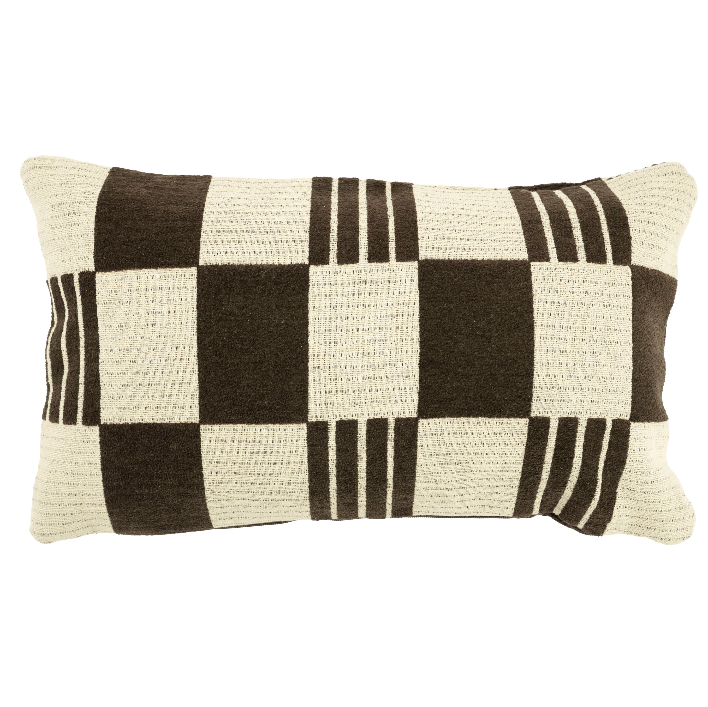 TWIST Pillow brown with beige