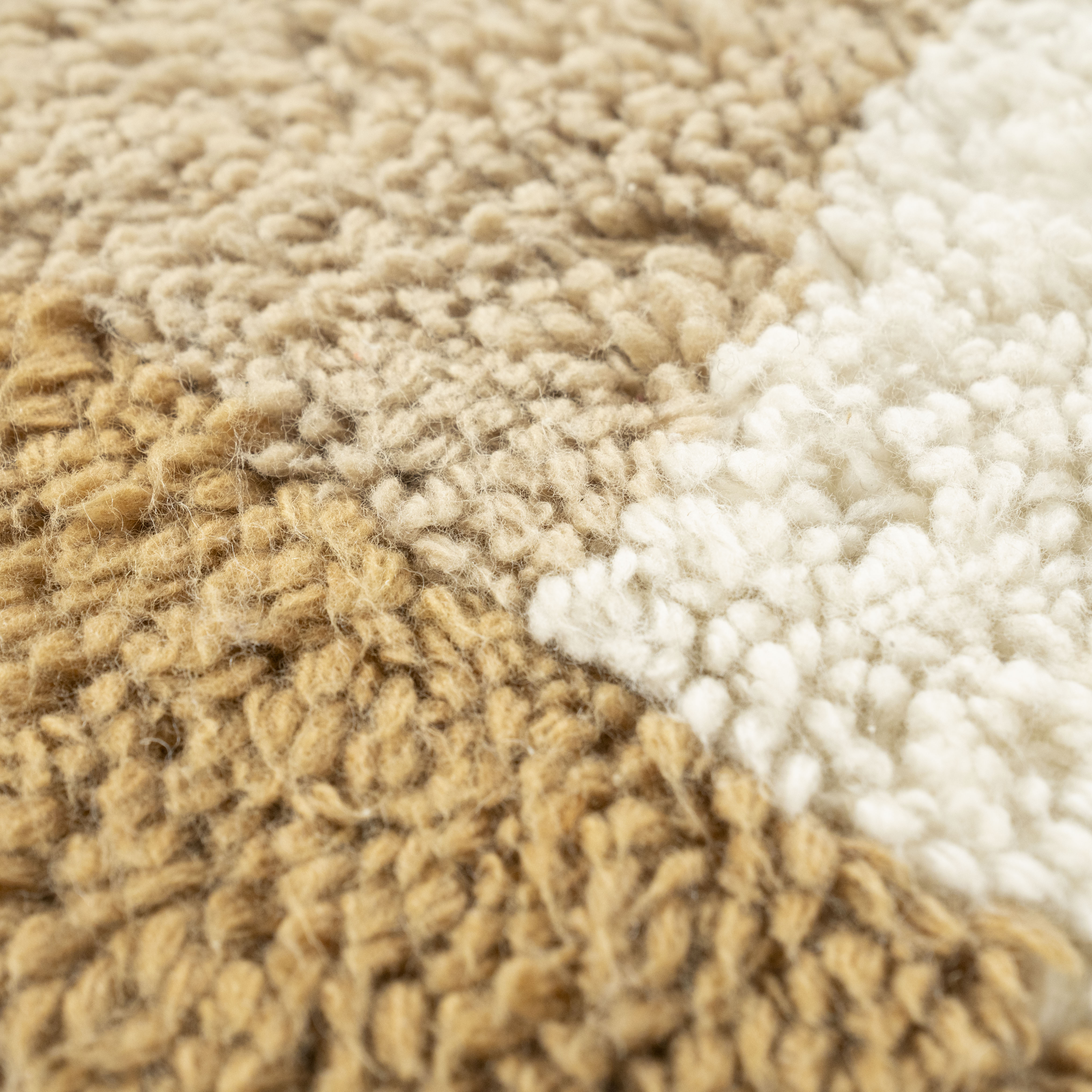 NAVARO brown-beige rug with long pile