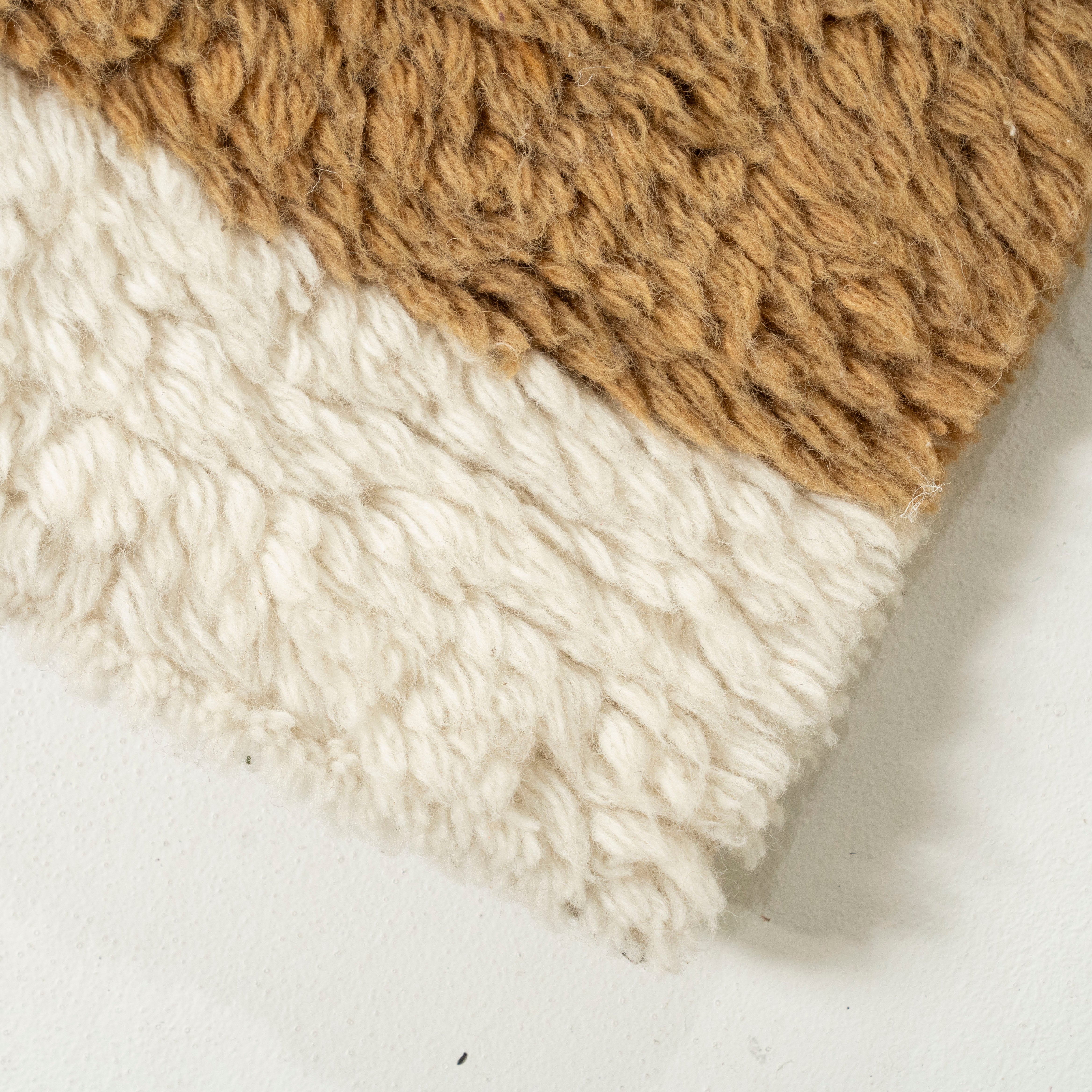 NAVARO brown-beige rug with long pile