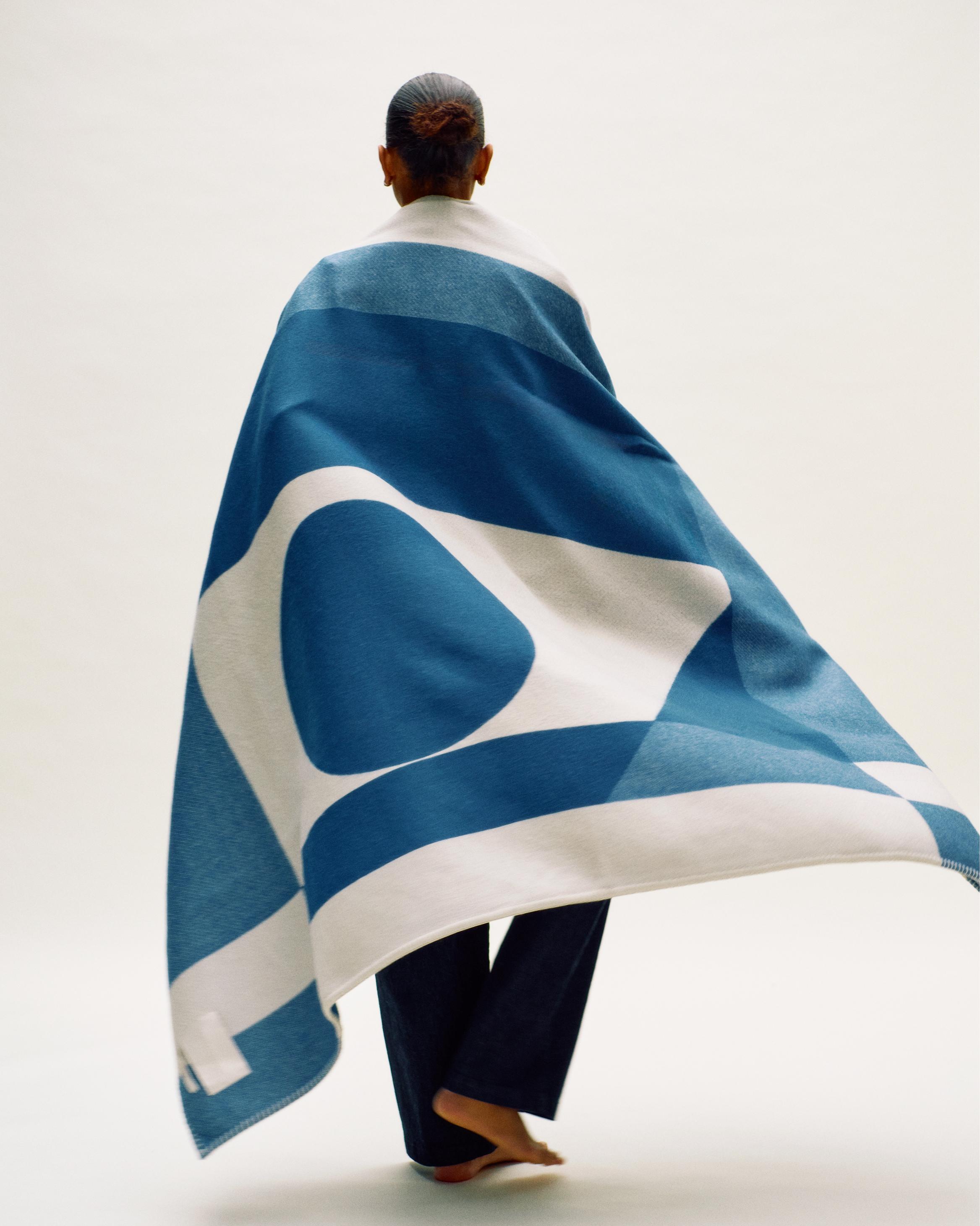 Koc BIG LOGO blau-beige