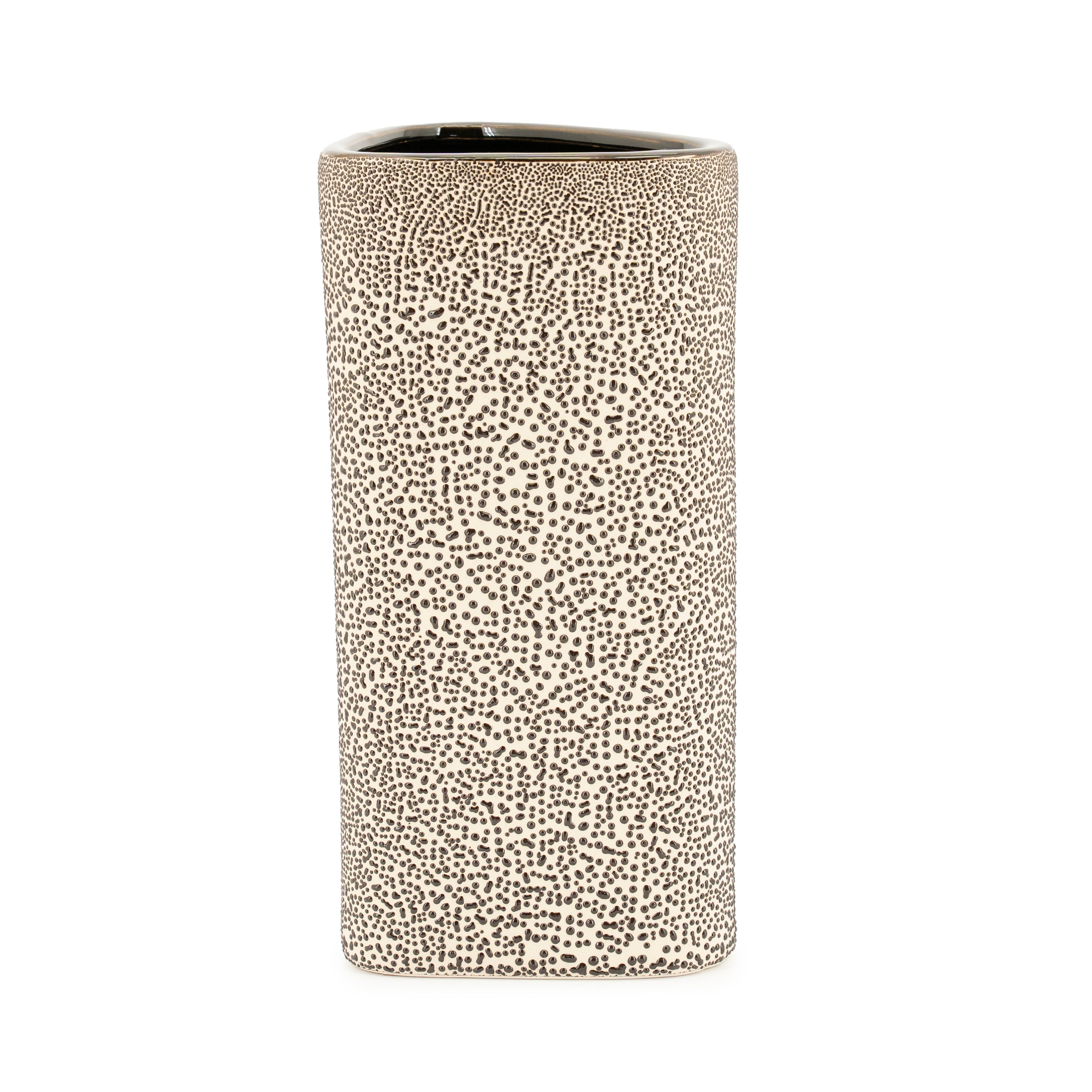 Vase DOTANGLE braune Keramik