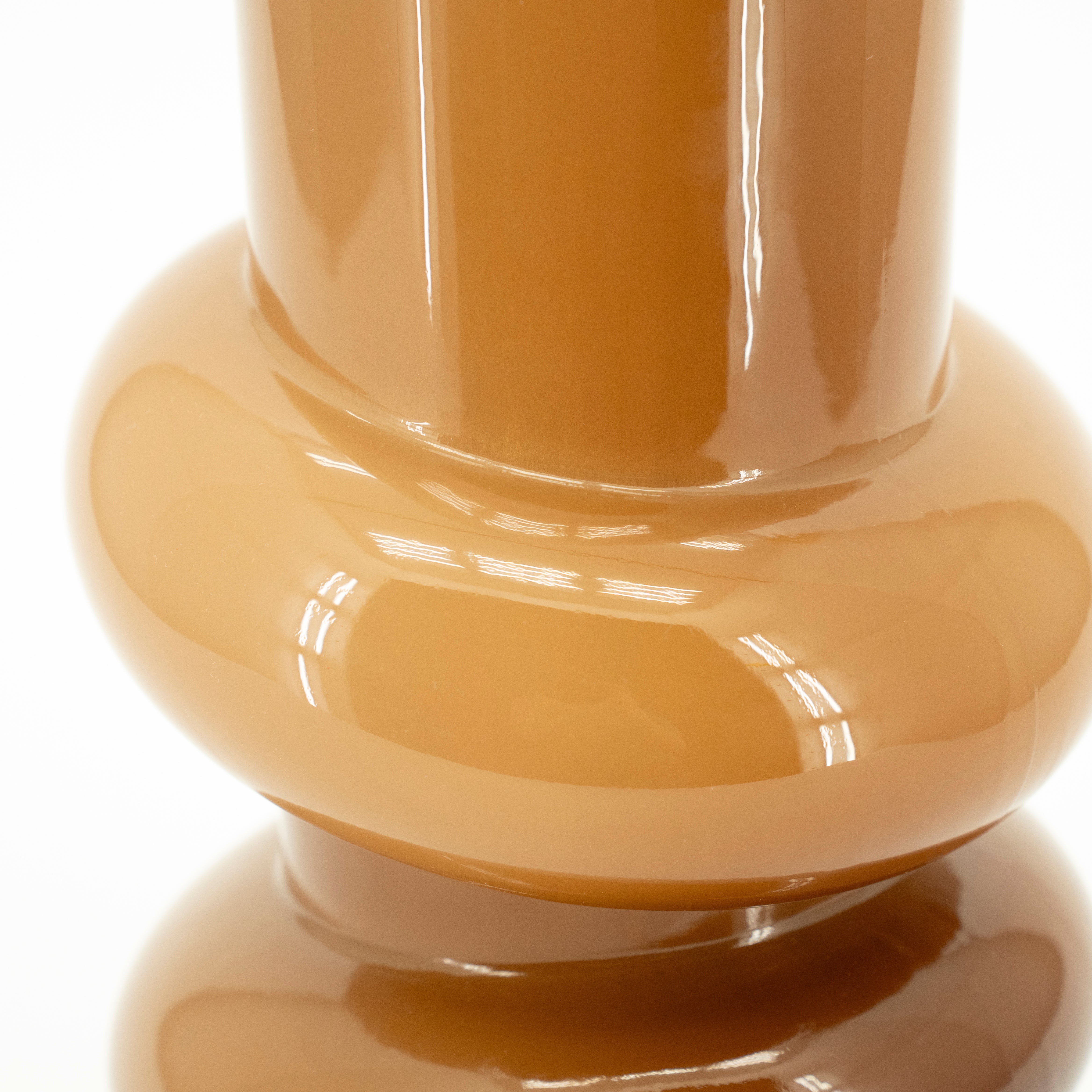 CURBLE orange glass vase