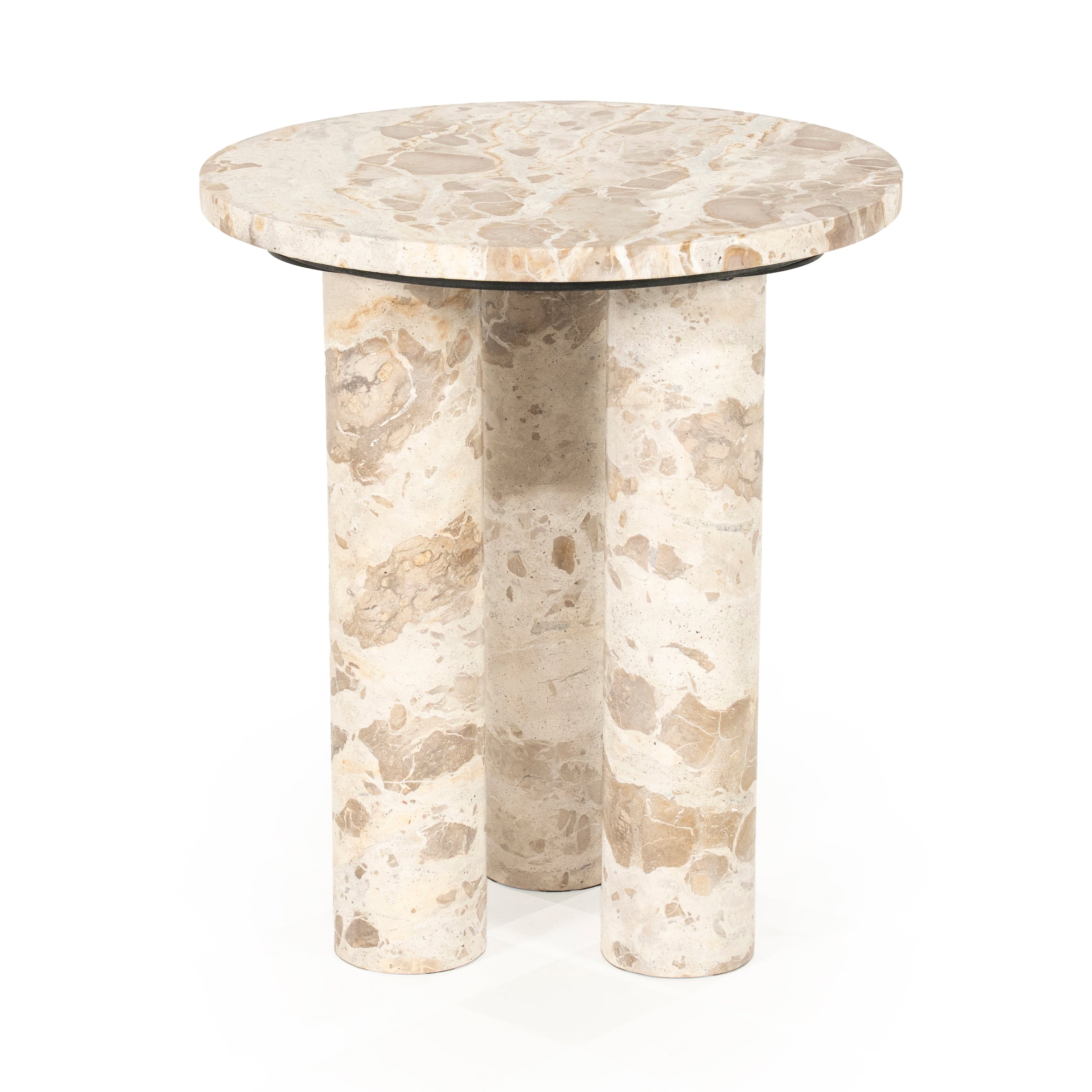 Zijtafel MARMO beige marmer