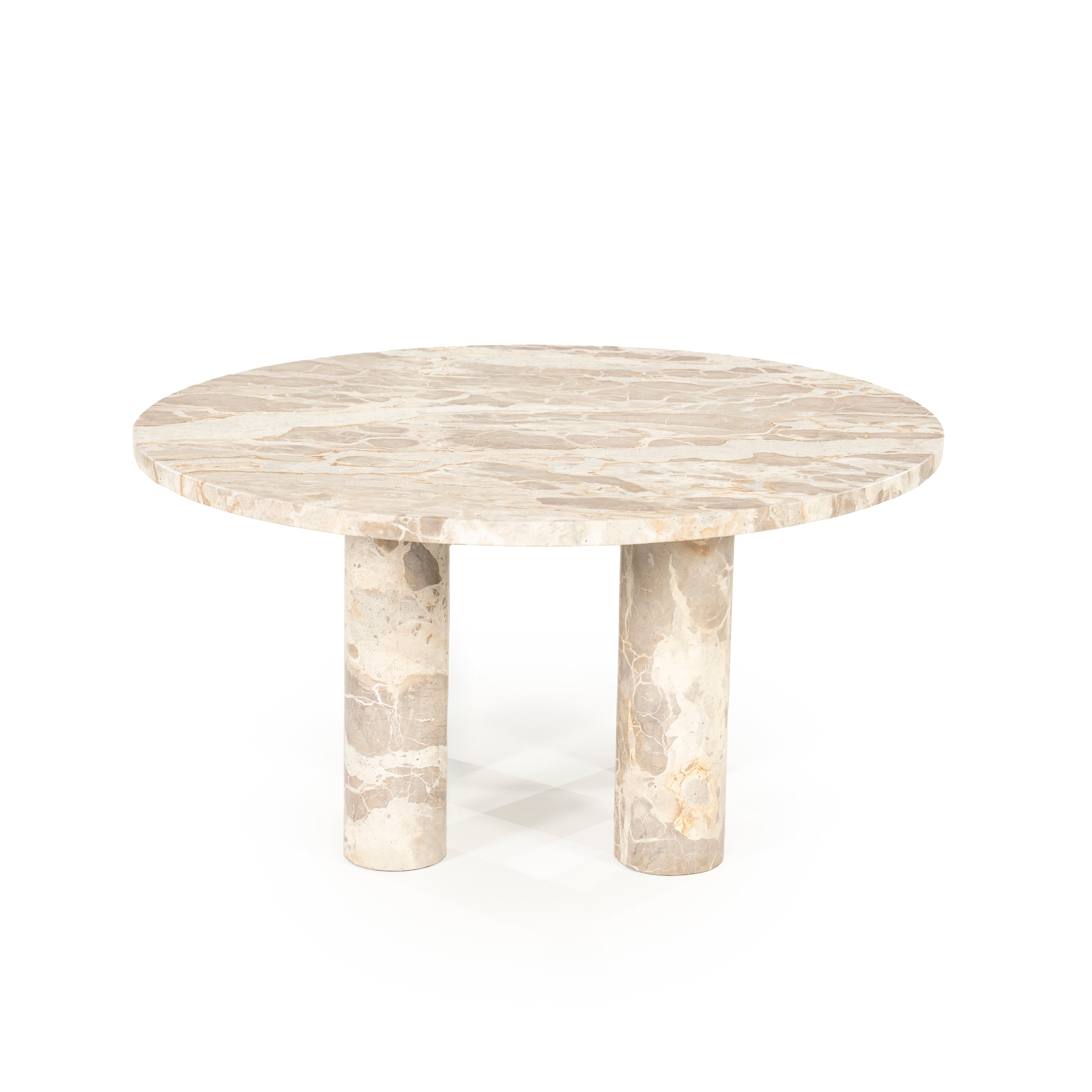 MARMO beige marble coffee table