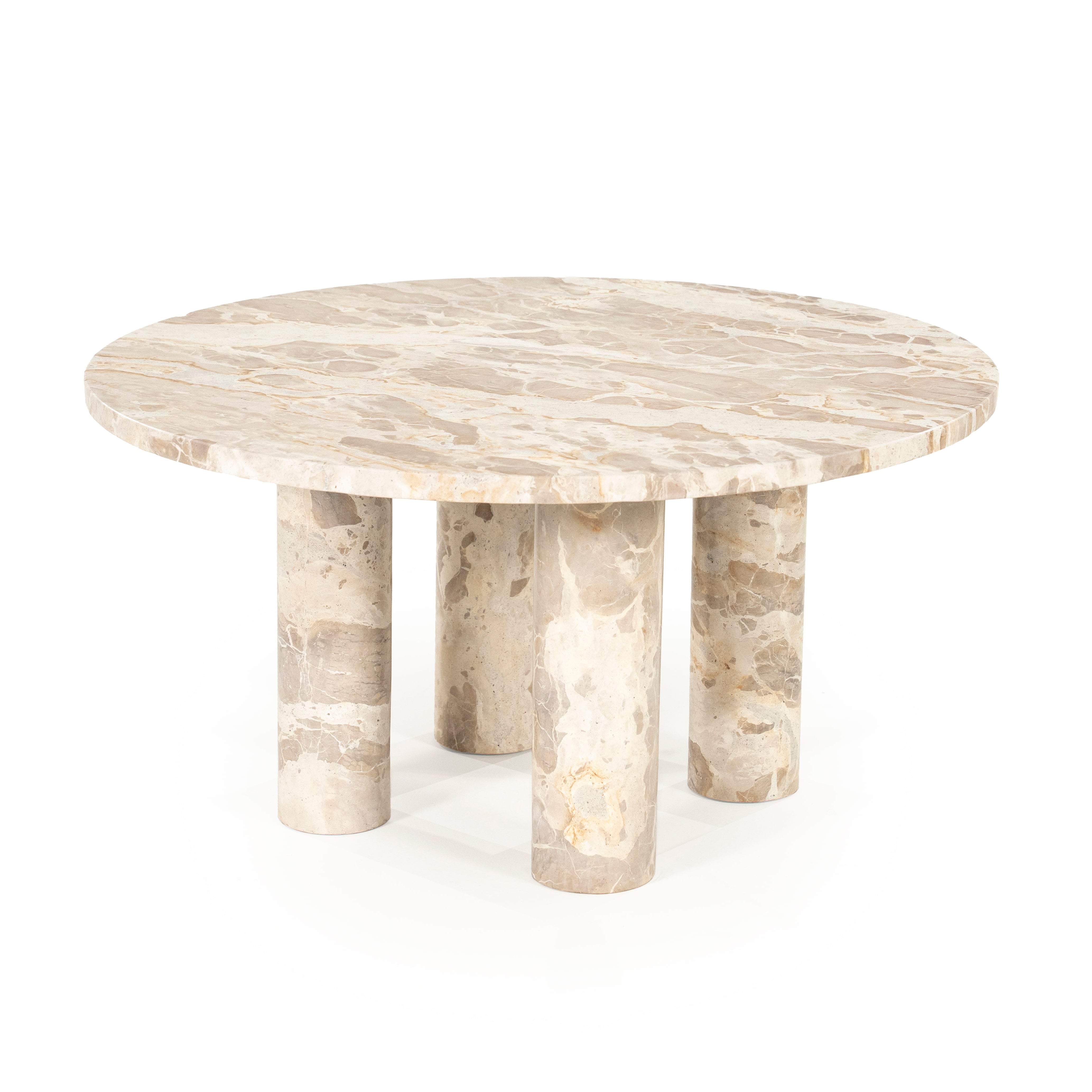 MARMO beige marble coffee table
