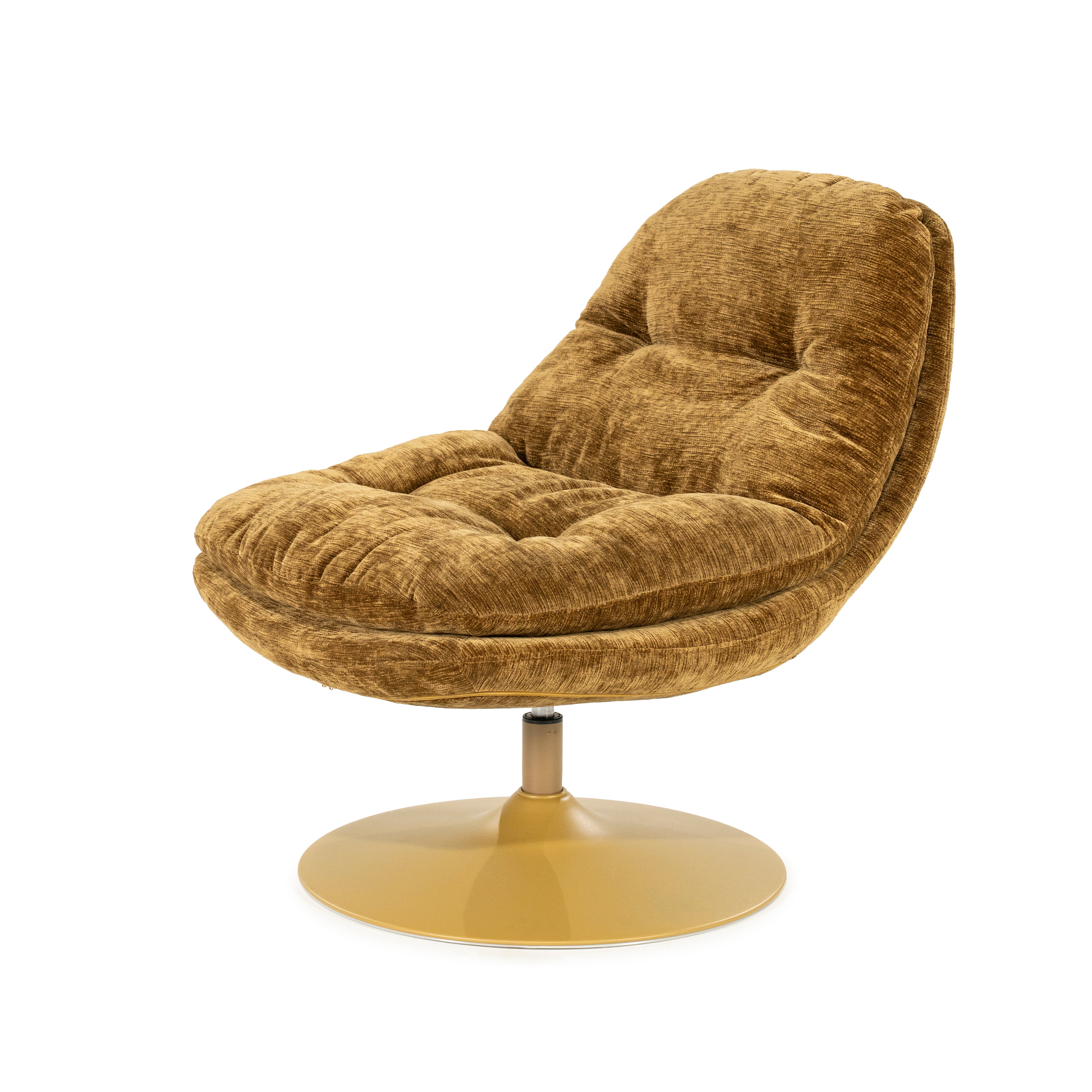 Draaistoel TROMBA mosterdkleurig