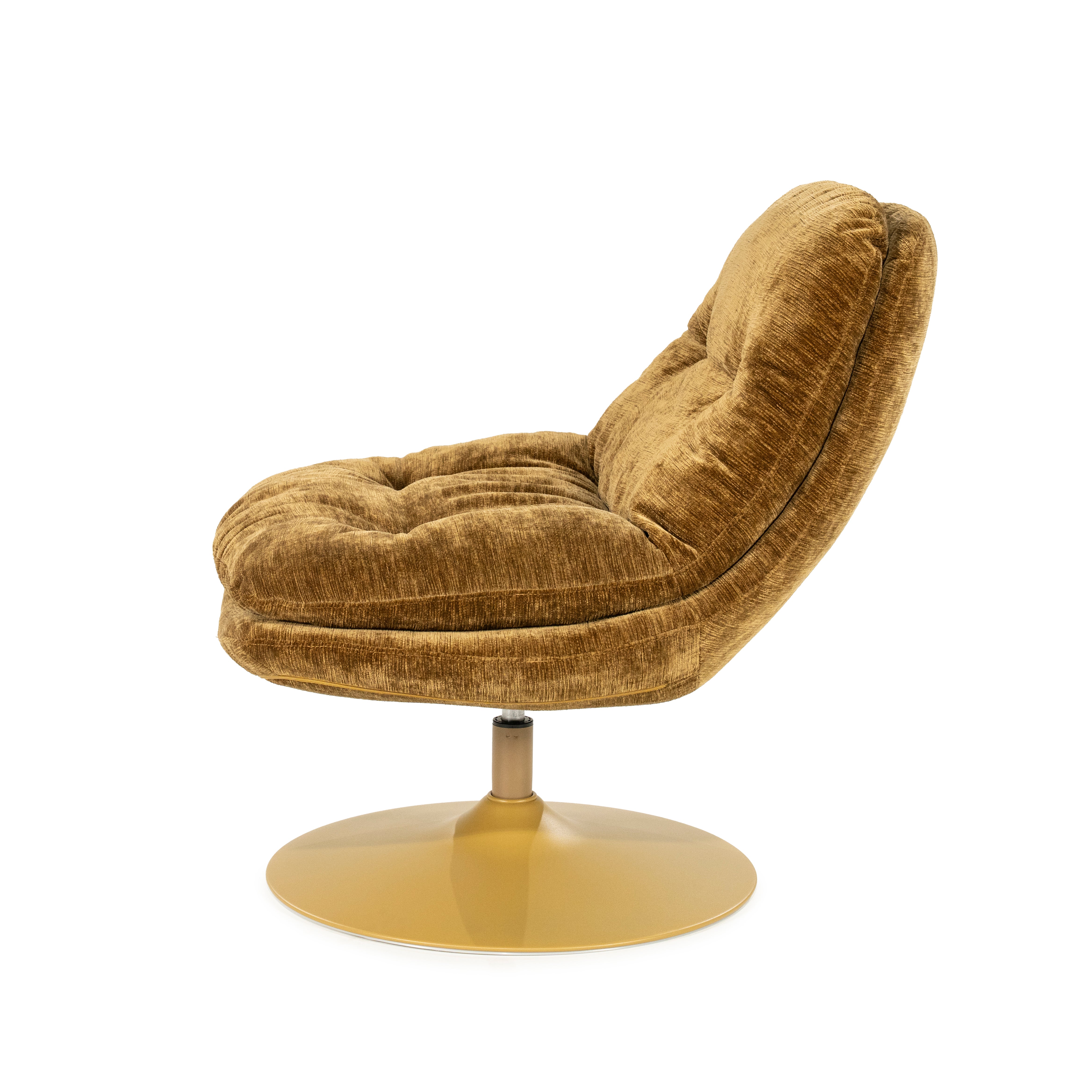 Draaistoel TROMBA mosterdkleurig