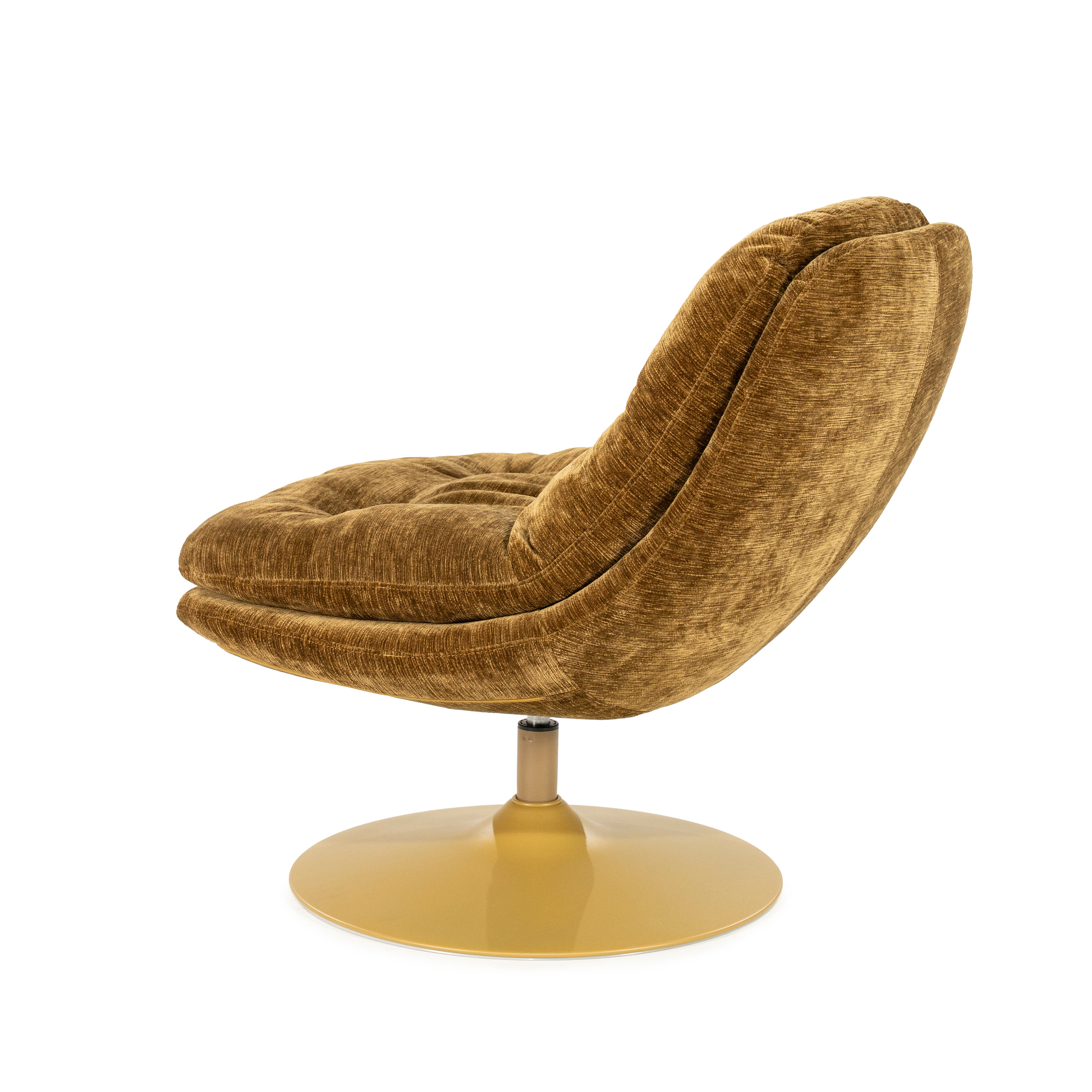 Draaistoel TROMBA mosterdkleurig