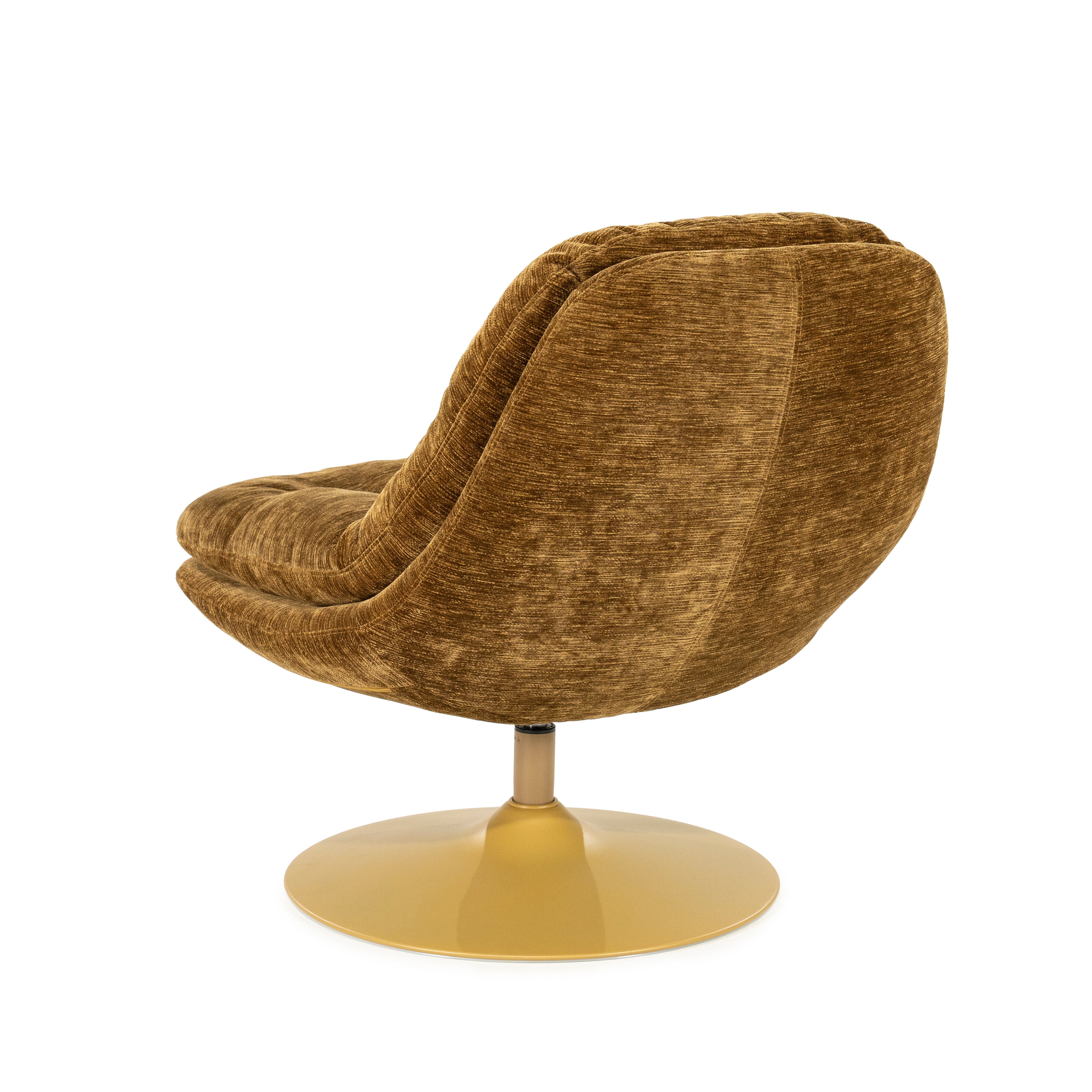Draaistoel TROMBA mosterdkleurig
