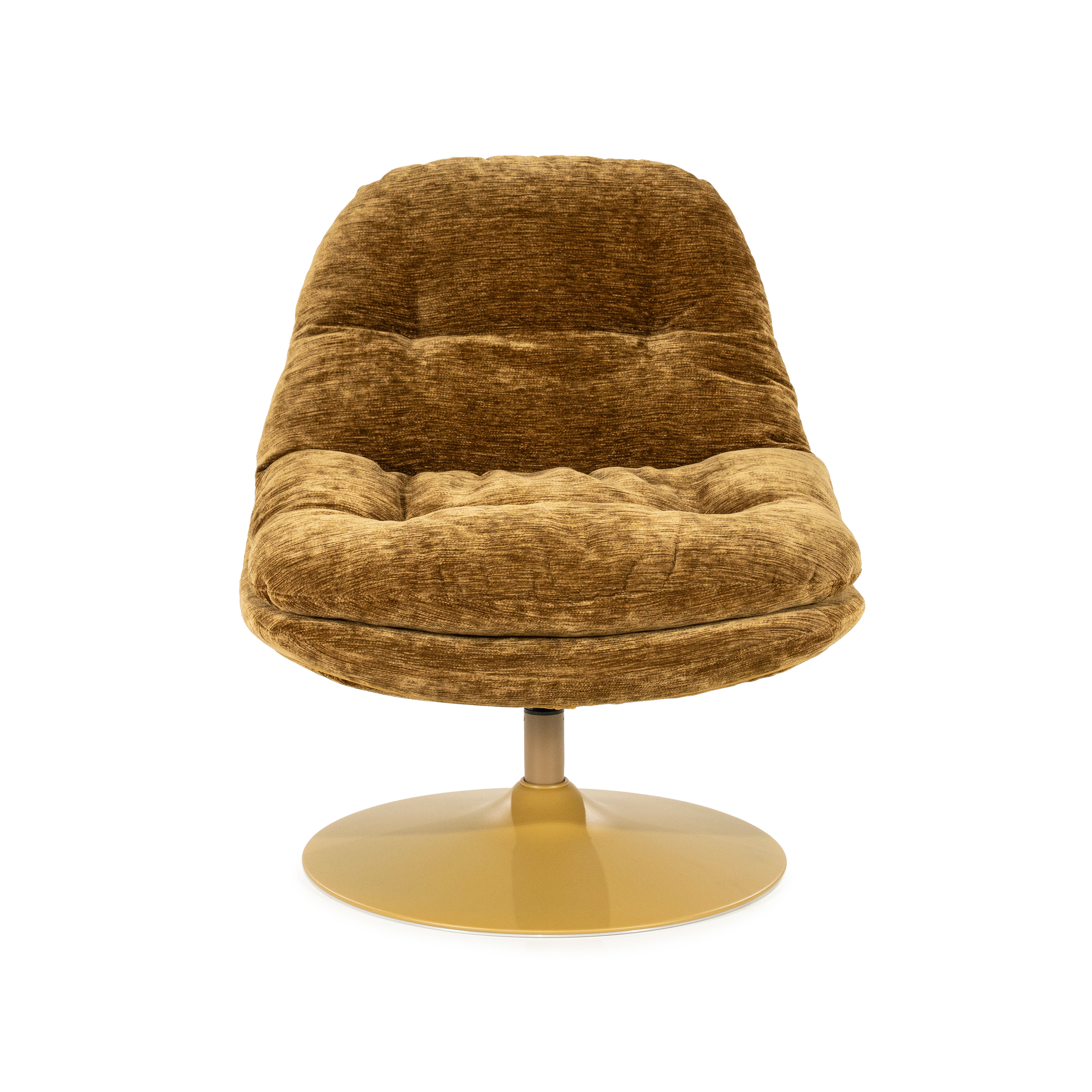 Draaistoel TROMBA mosterdkleurig