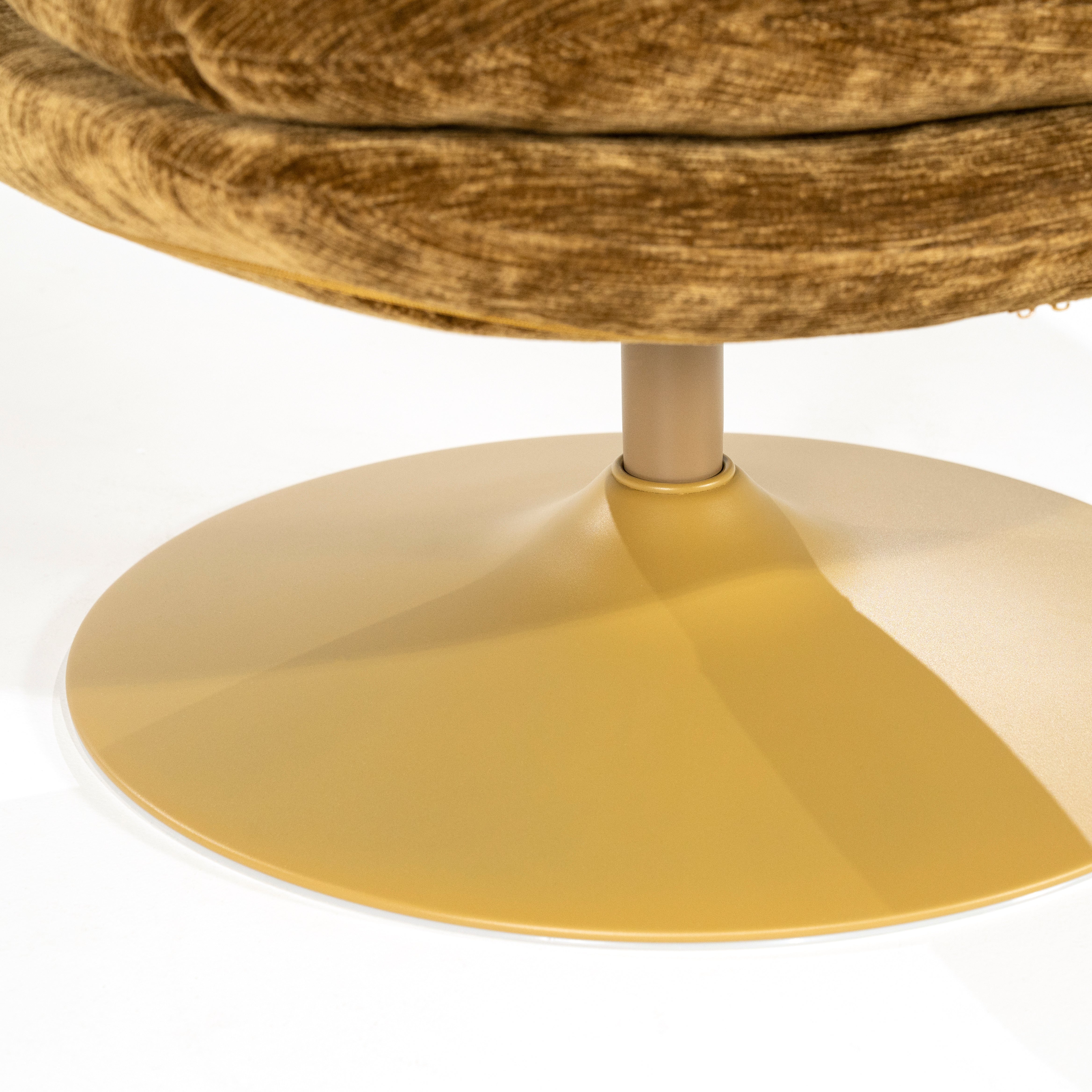 Draaistoel TROMBA mosterdkleurig