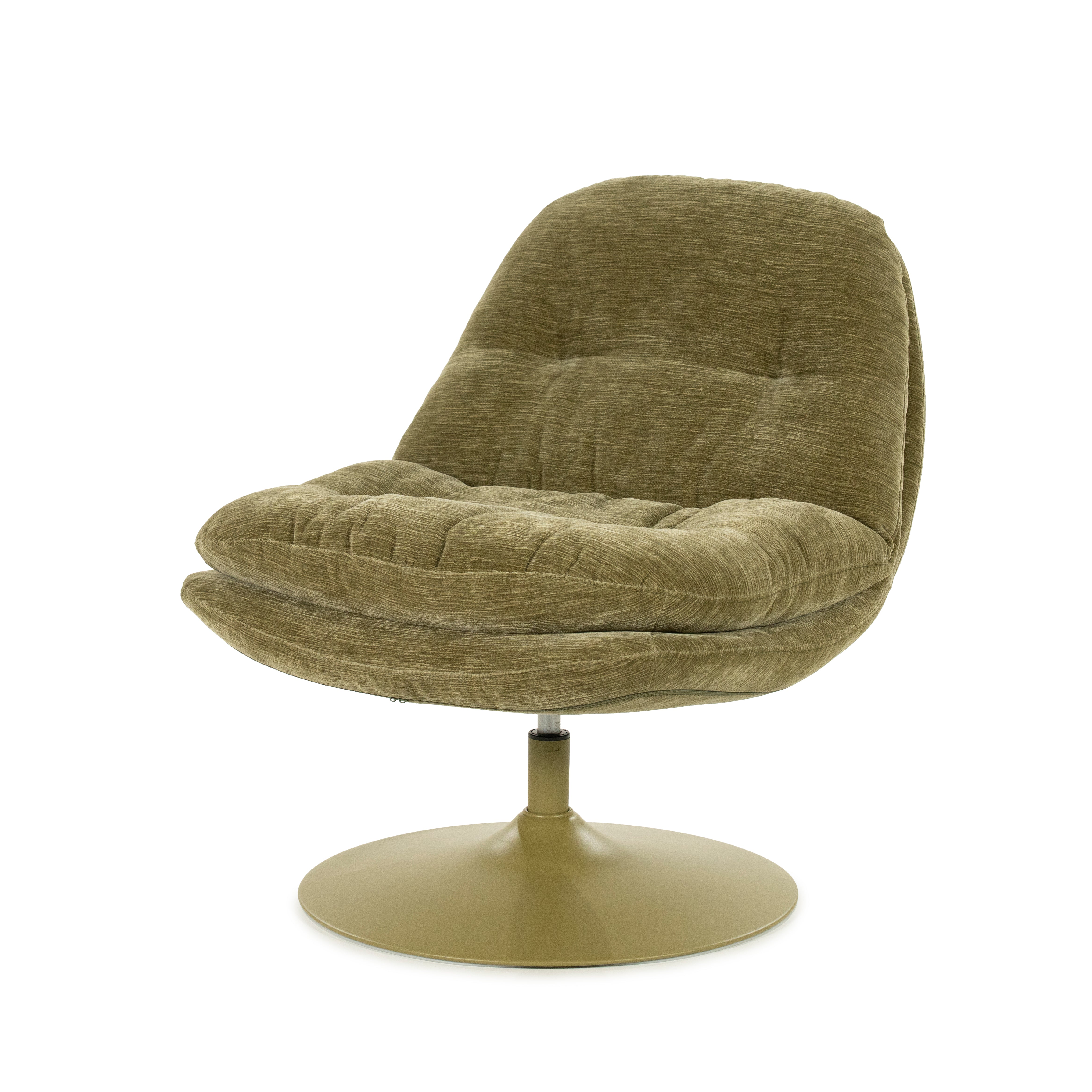 TROMBA Green Swivel Armchair