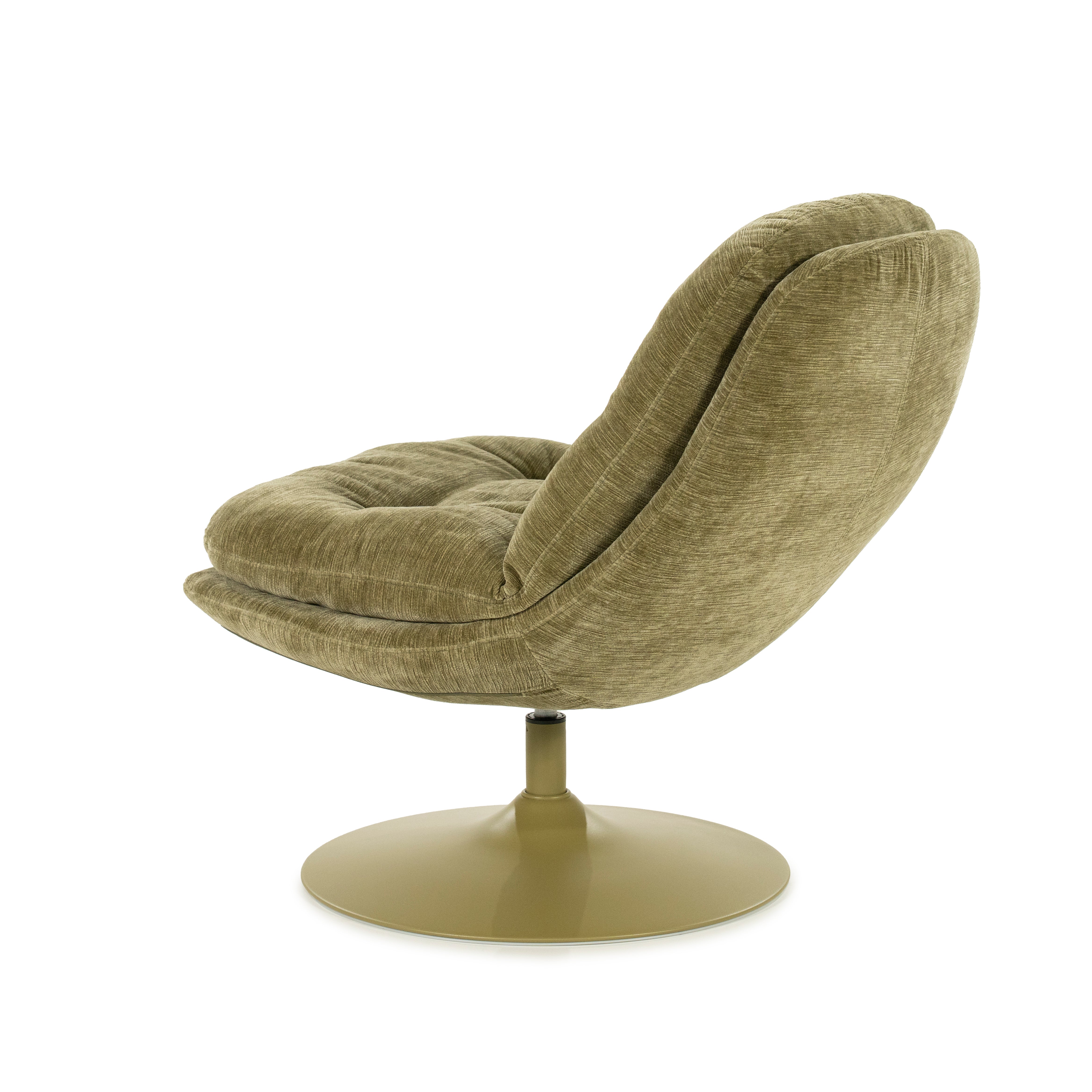 TROMBA Green Swivel Armchair