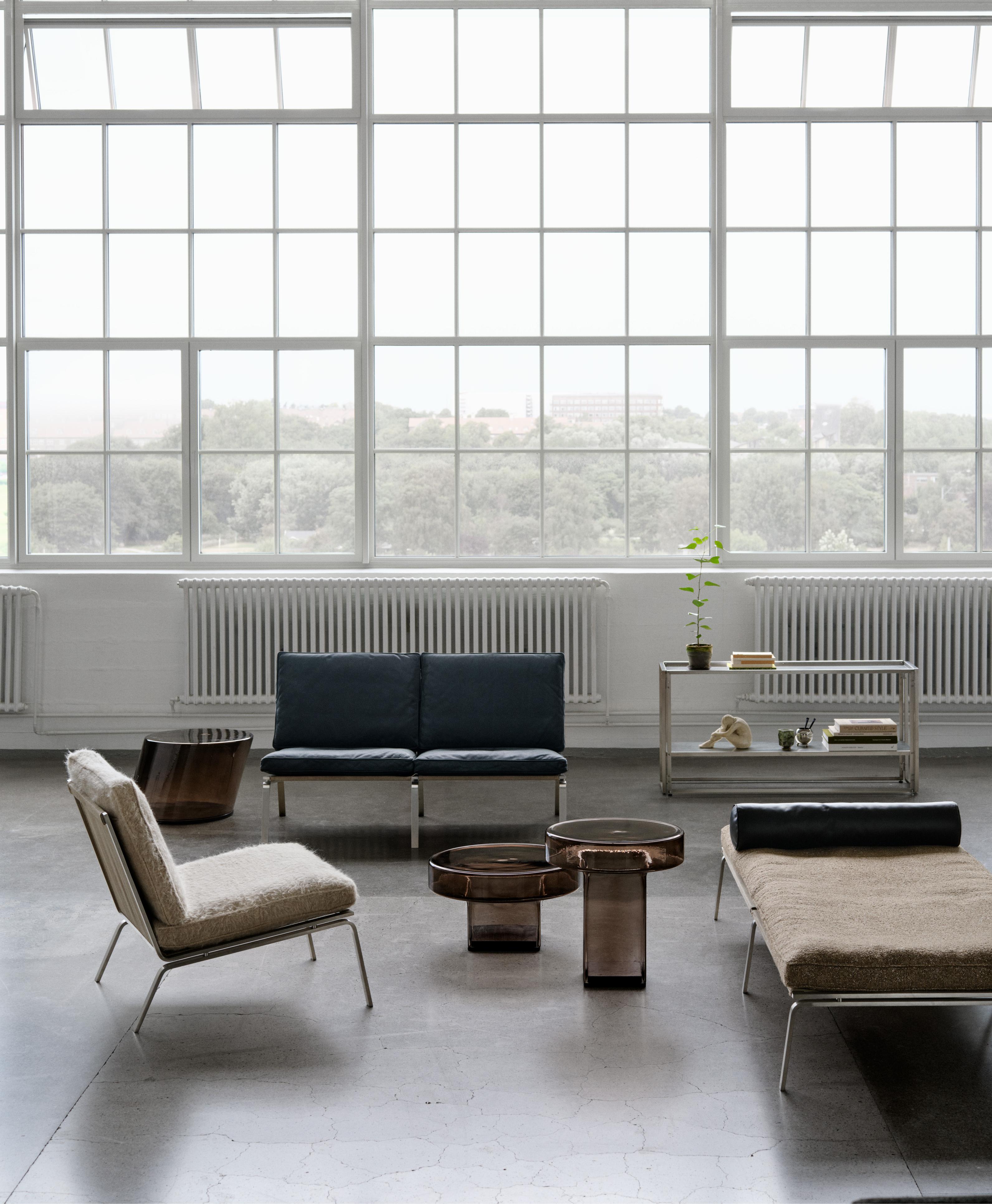 Beistelltisch NAKED grünes Glas