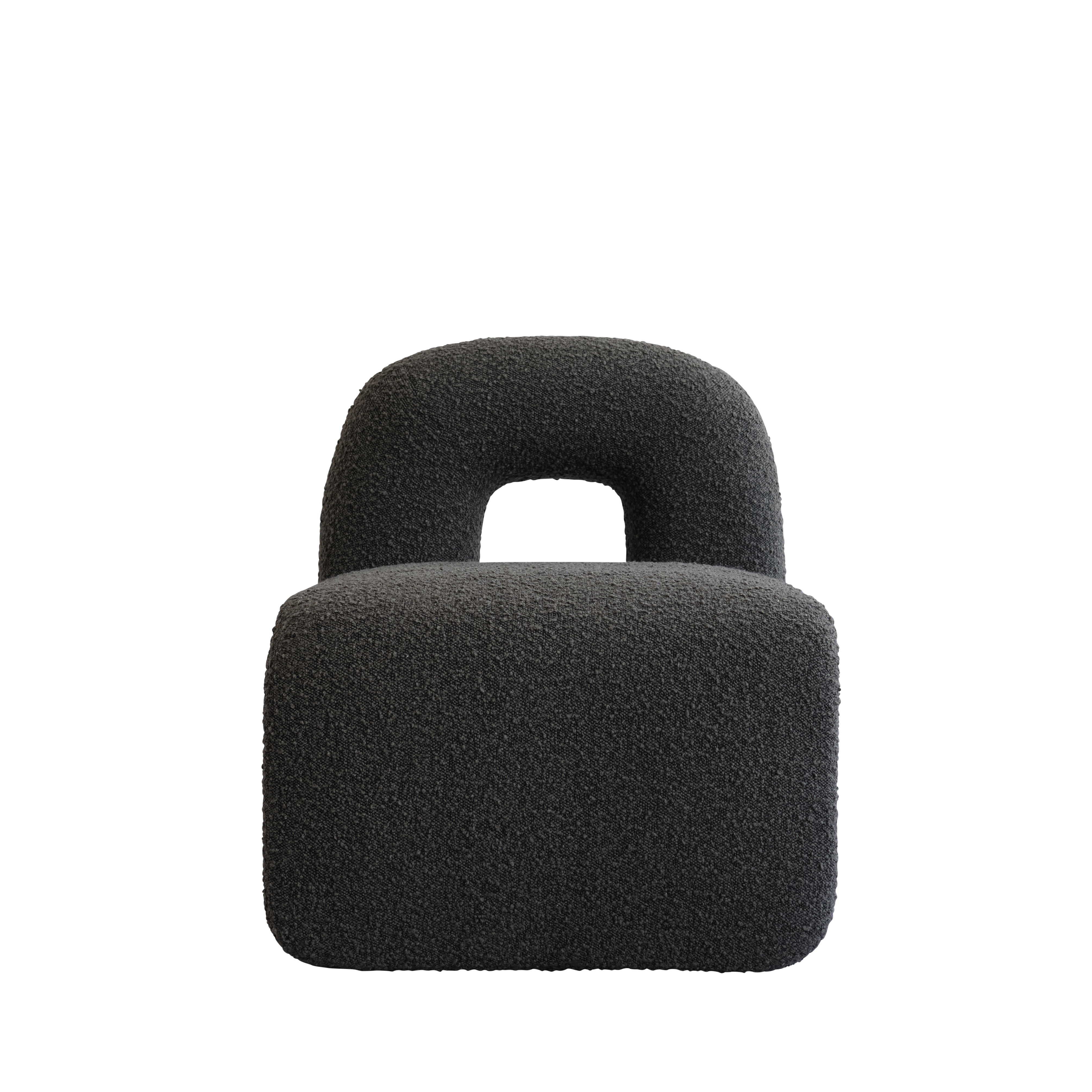 Sessel DAIKU grau-braun Bouclé