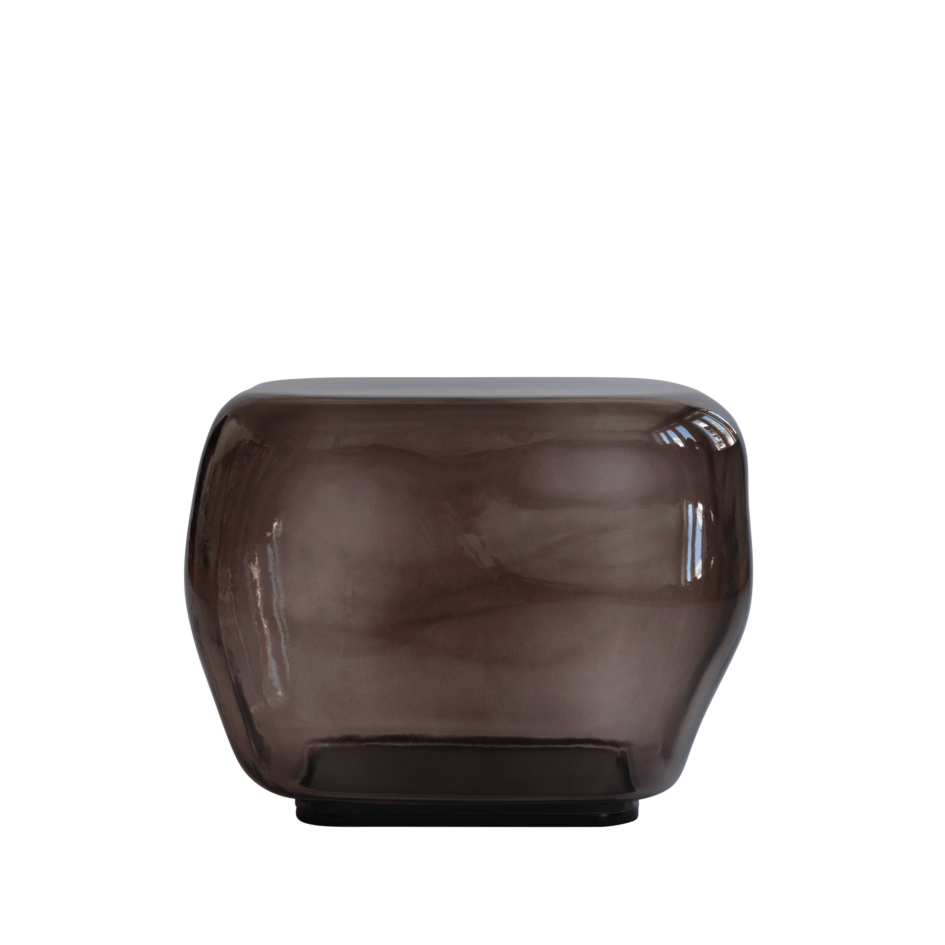 Couchtisch ISHI braunes Glas