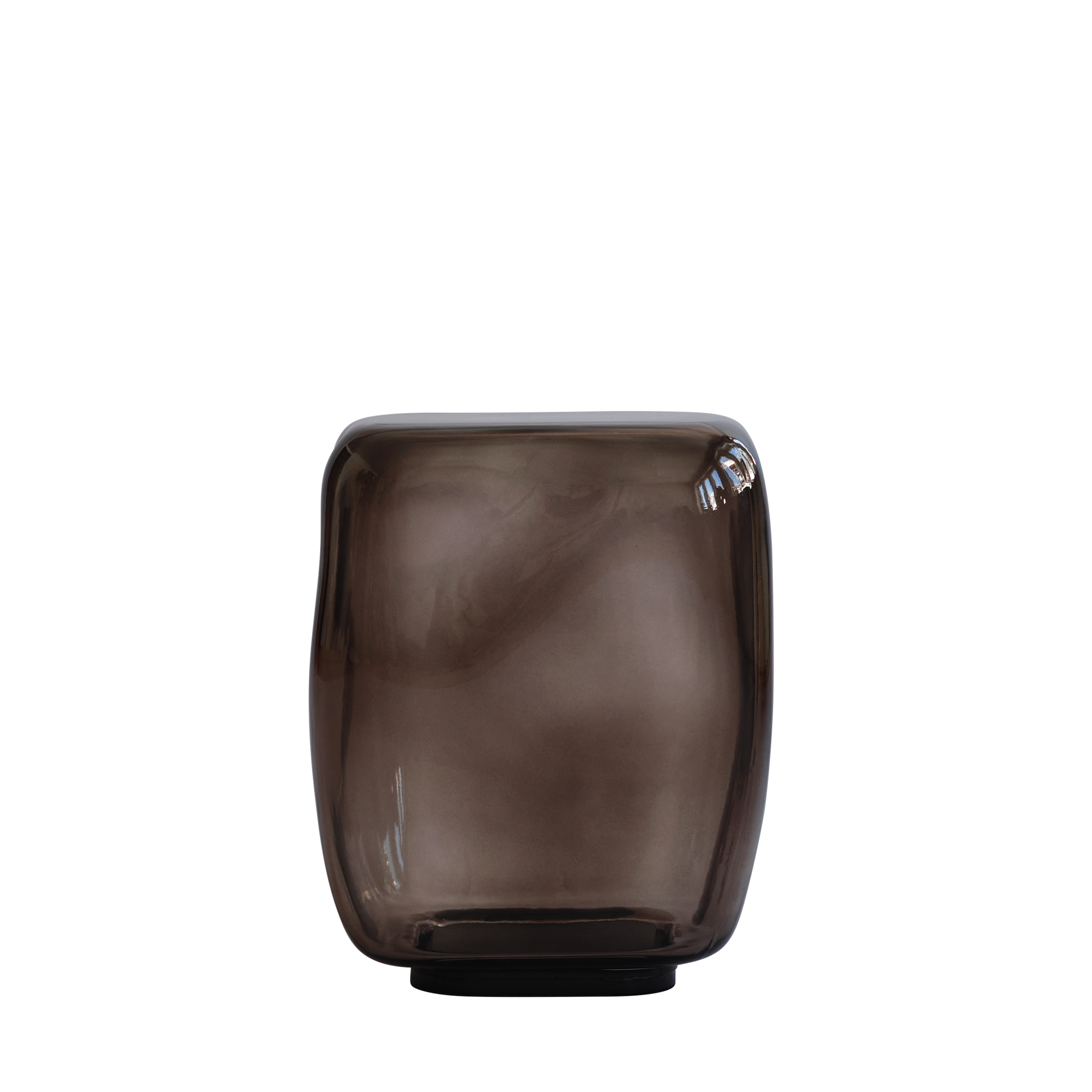 Couchtisch ISHI braunes Glas