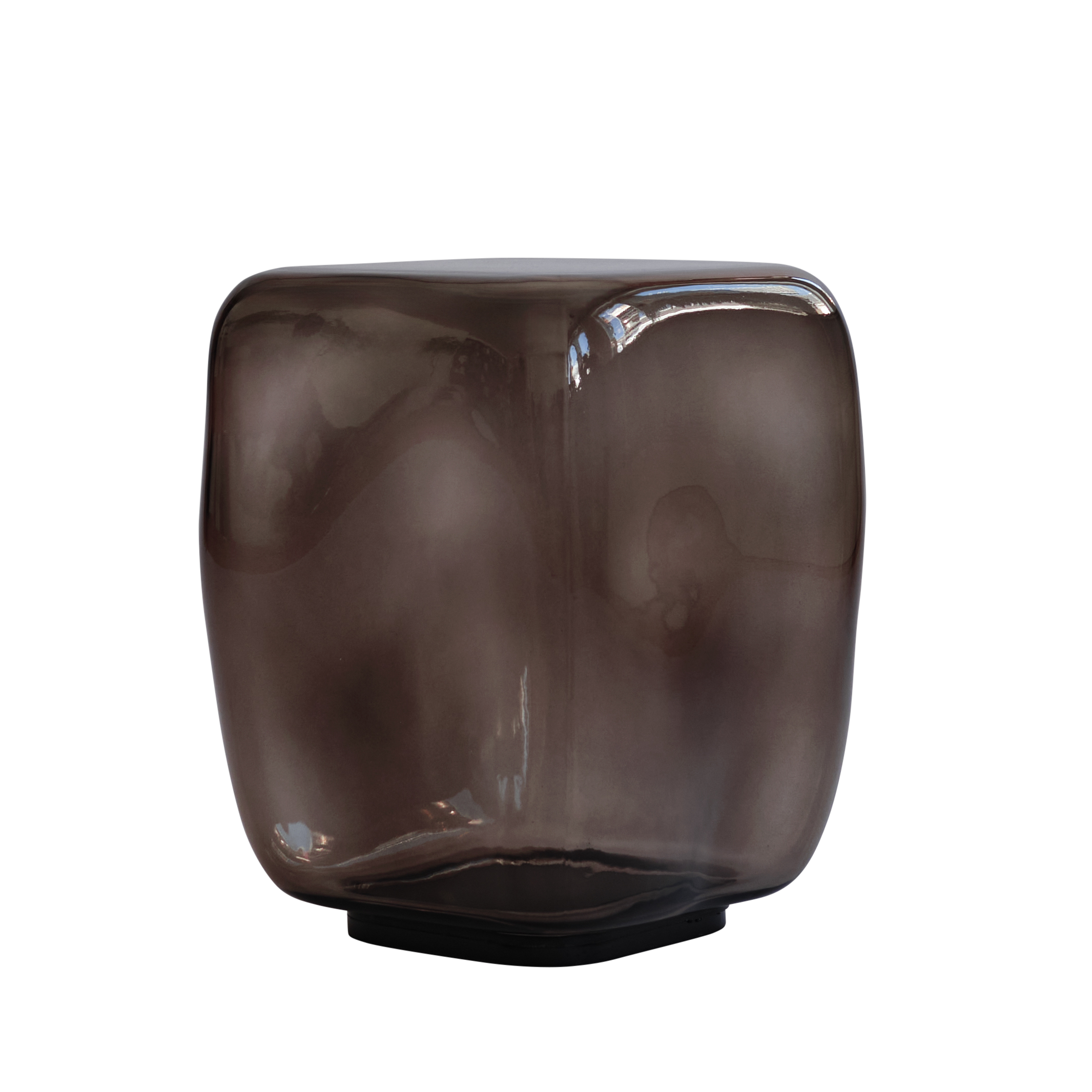 Couchtisch ISHI braunes Glas