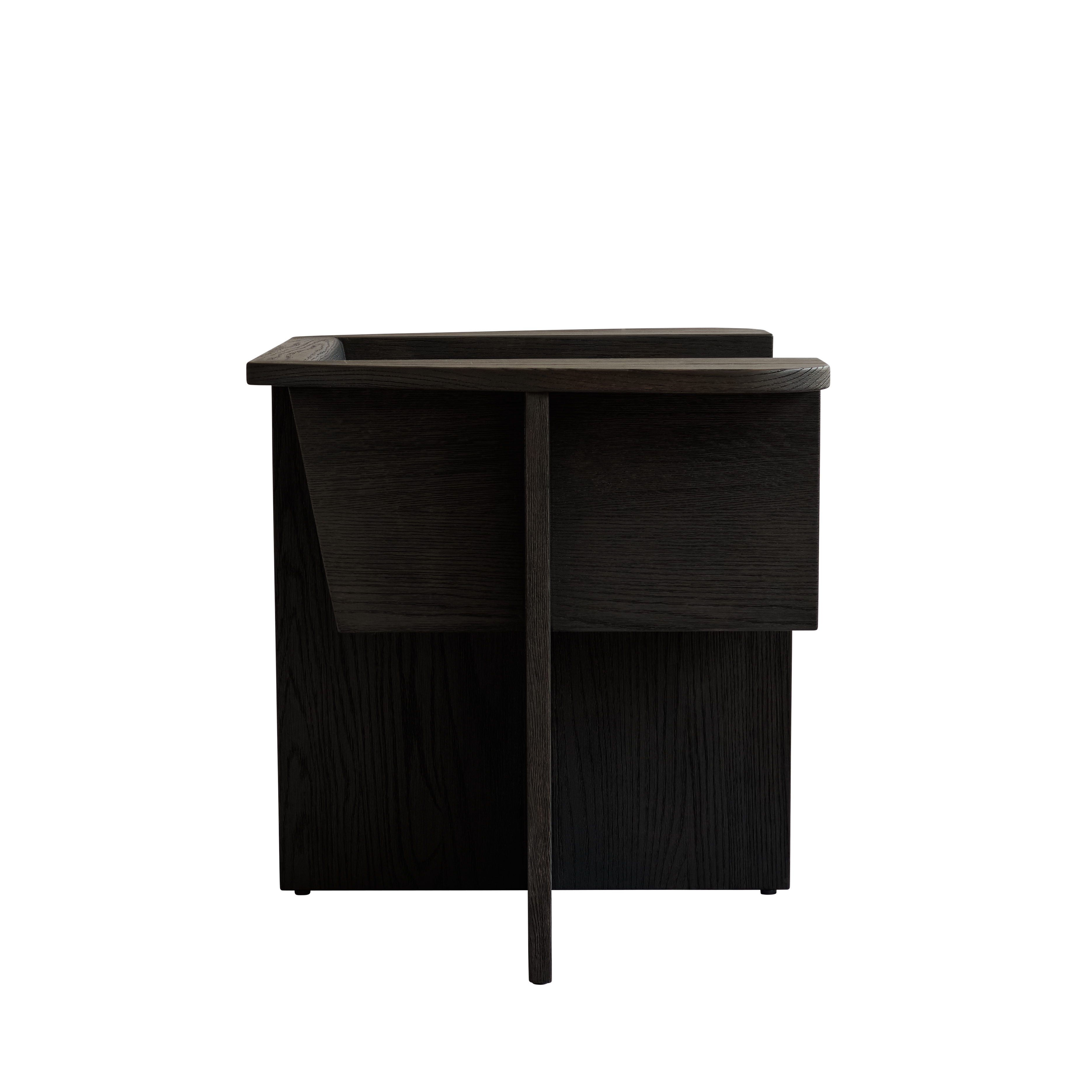 BRUTUS armchair black oak