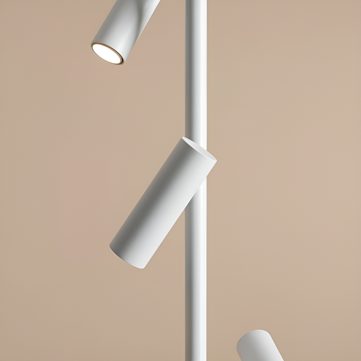 White Trevo floor lamp