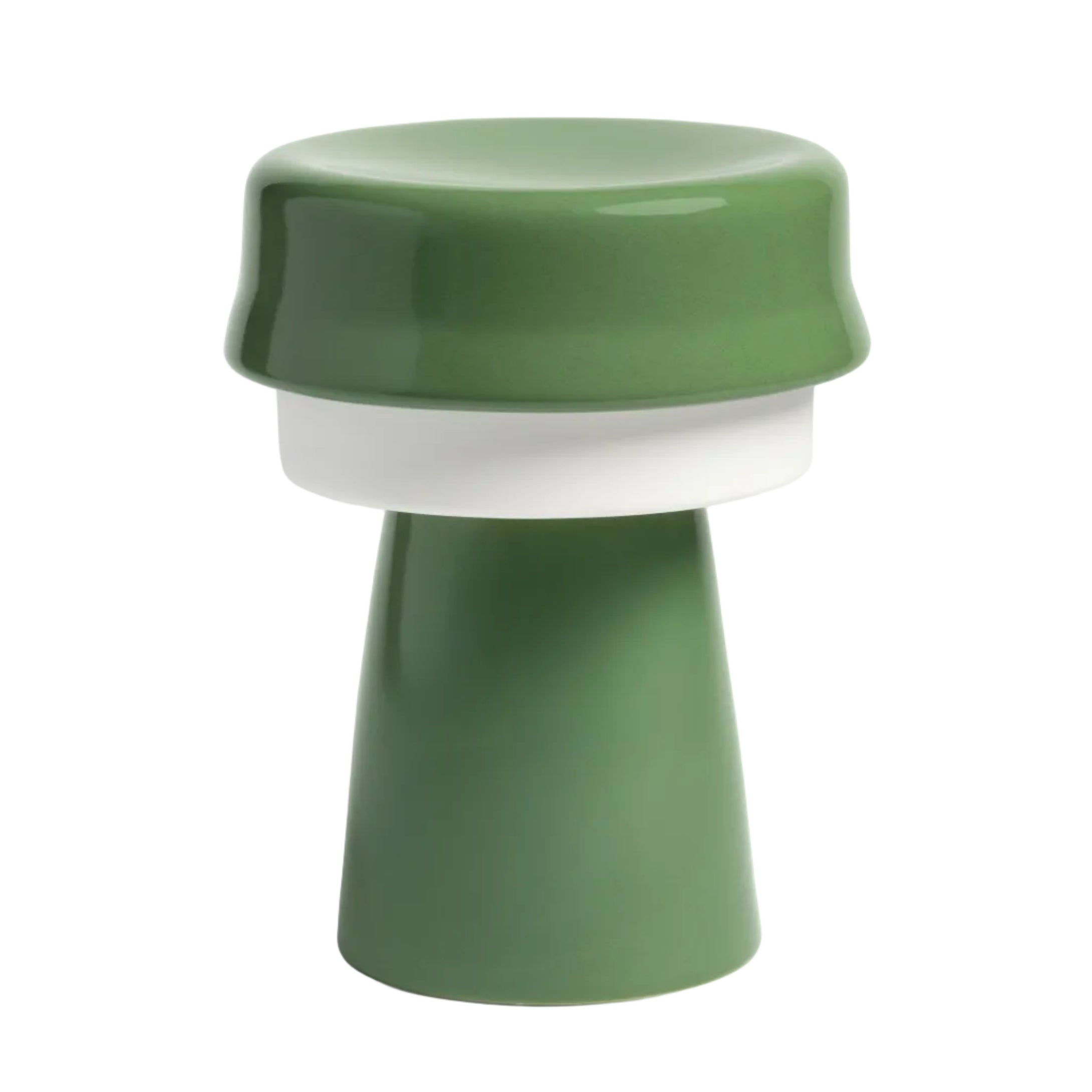 HAT green table lamp with white